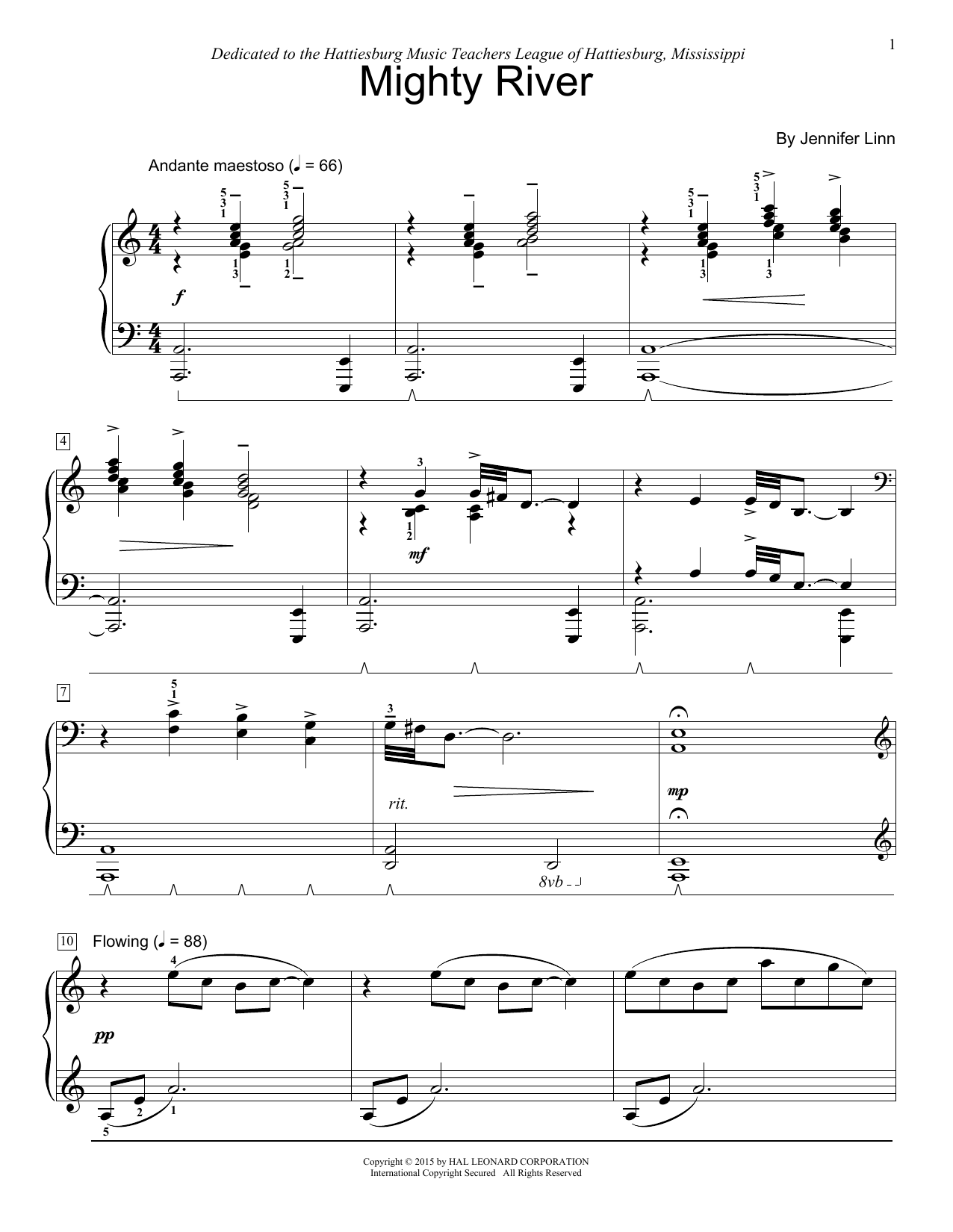 Mighty River (Educational Piano) von Jennifer Linn