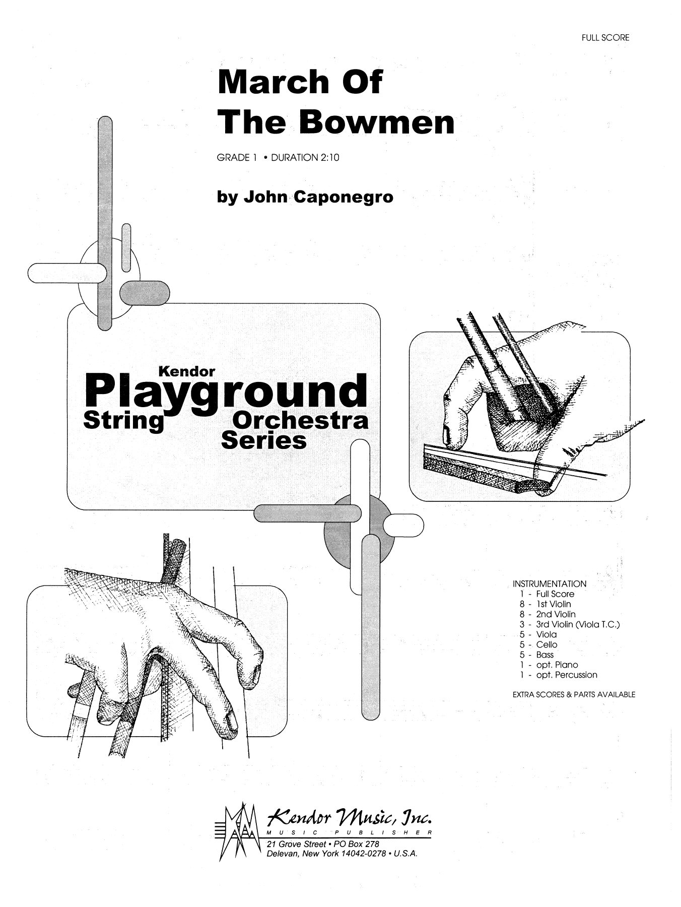 March Of The Bowmen - Full Score (Orchestra) von John Caponegro