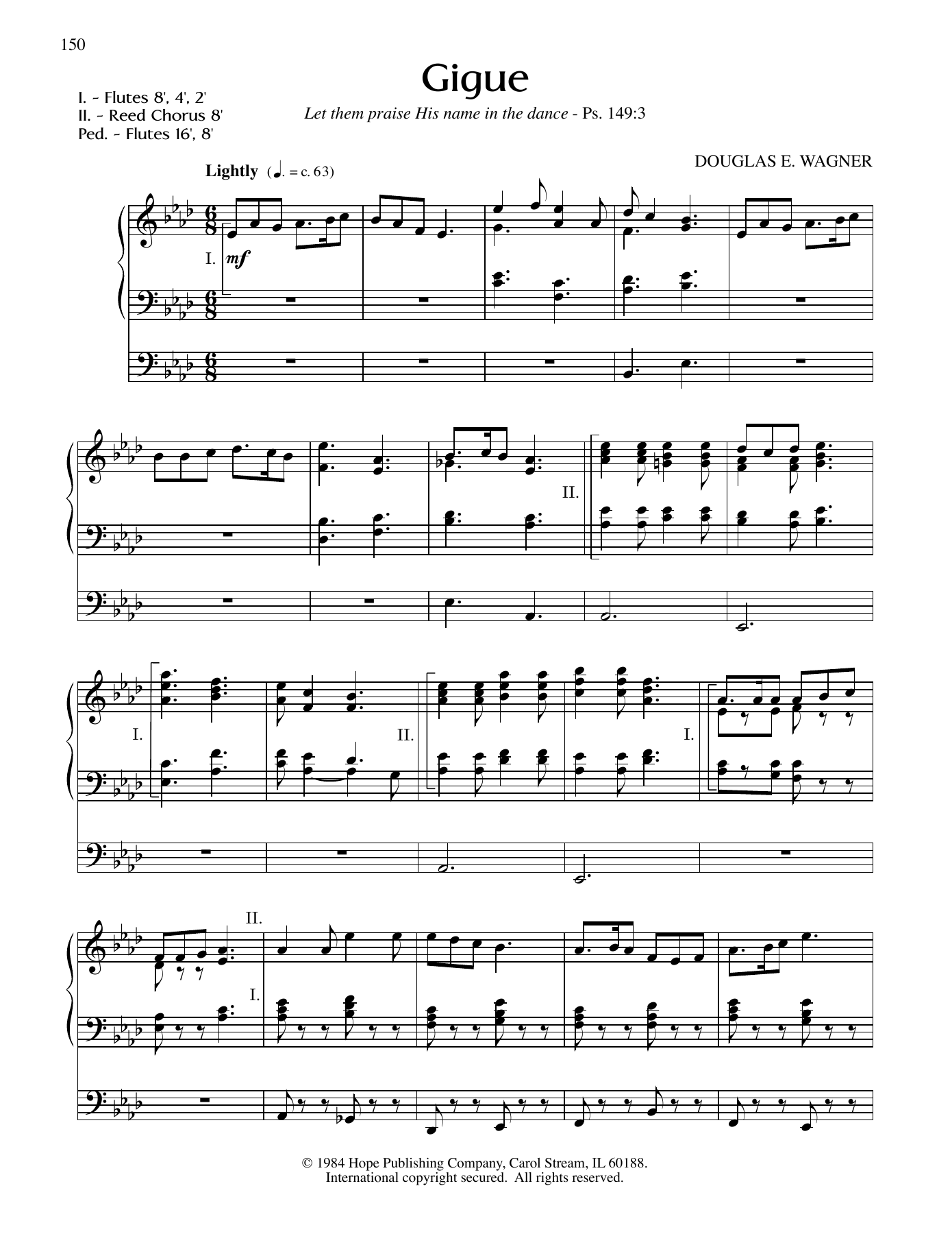 Gigue (Organ) von Douglas E. Wagner