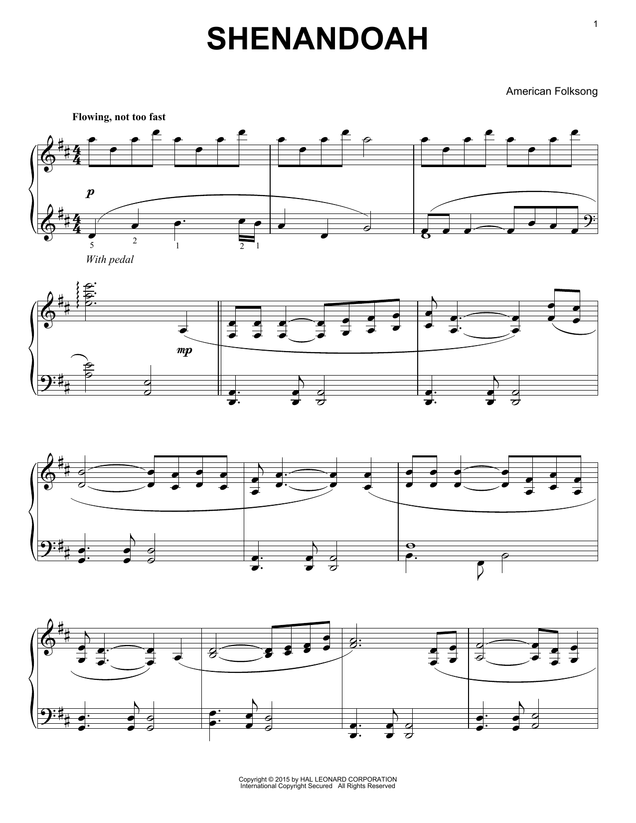 Shenandoah (Piano Solo) von American Folksong