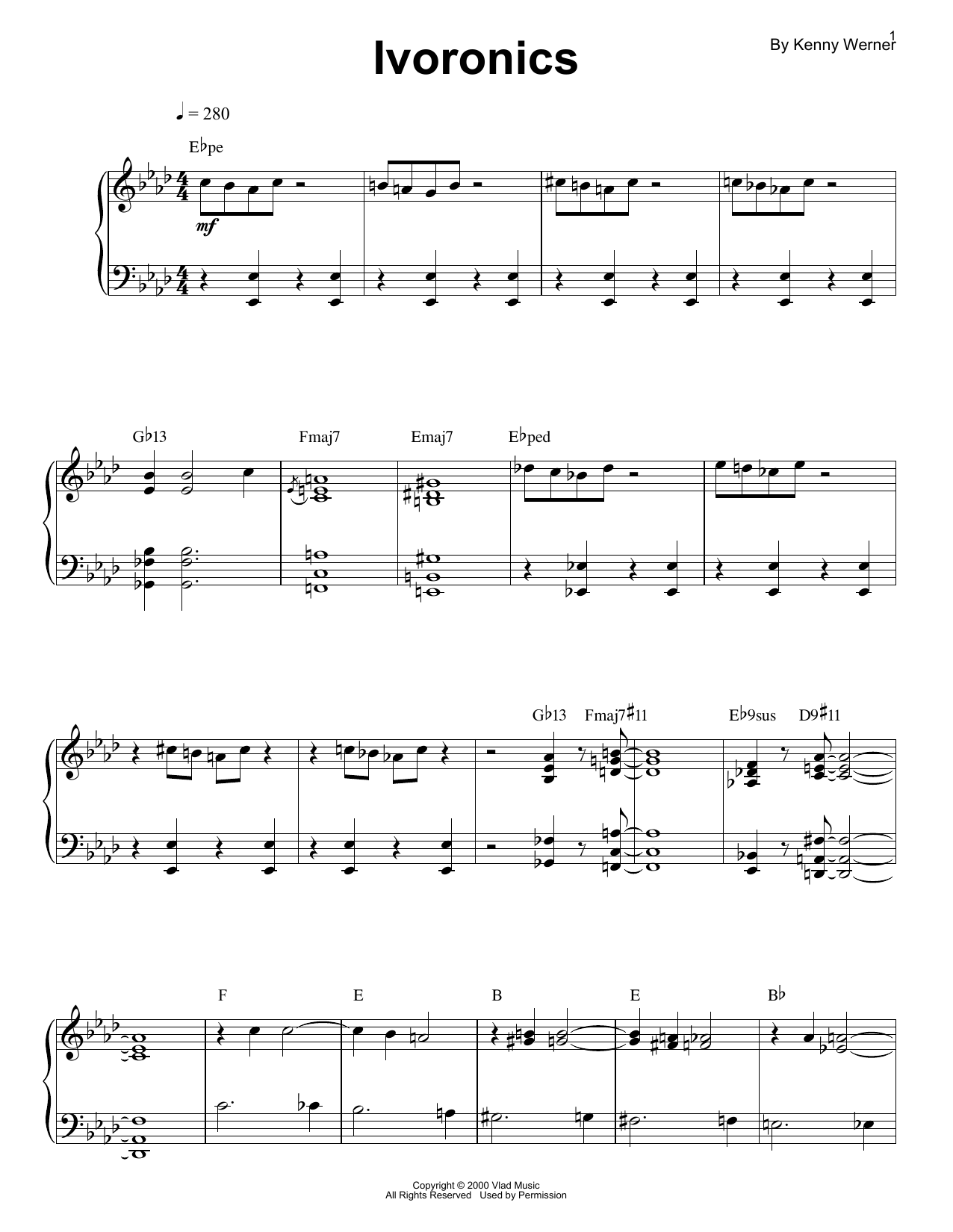 Ivoronics (Piano Transcription) von Kenny Werner