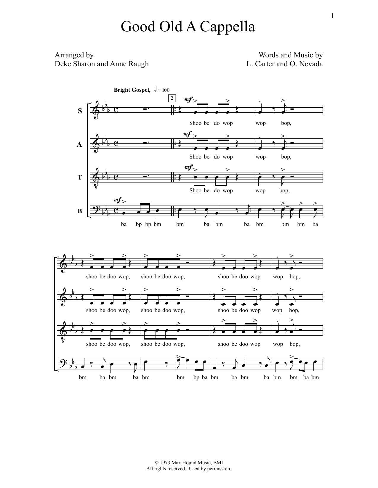Good Old A Cappella (SATB Choir) von Deke Sharon