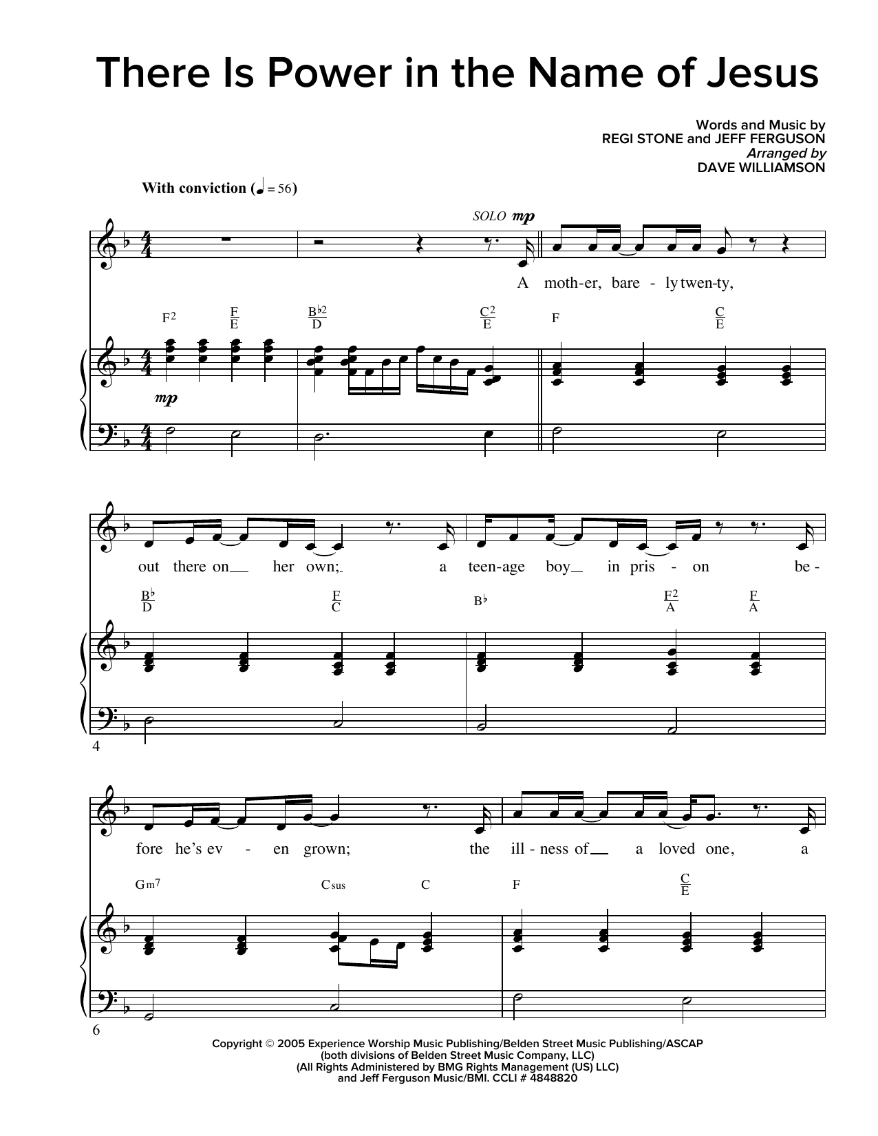 There Is Power In The Name Of Jesus (SATB Choir) von Regi Stone