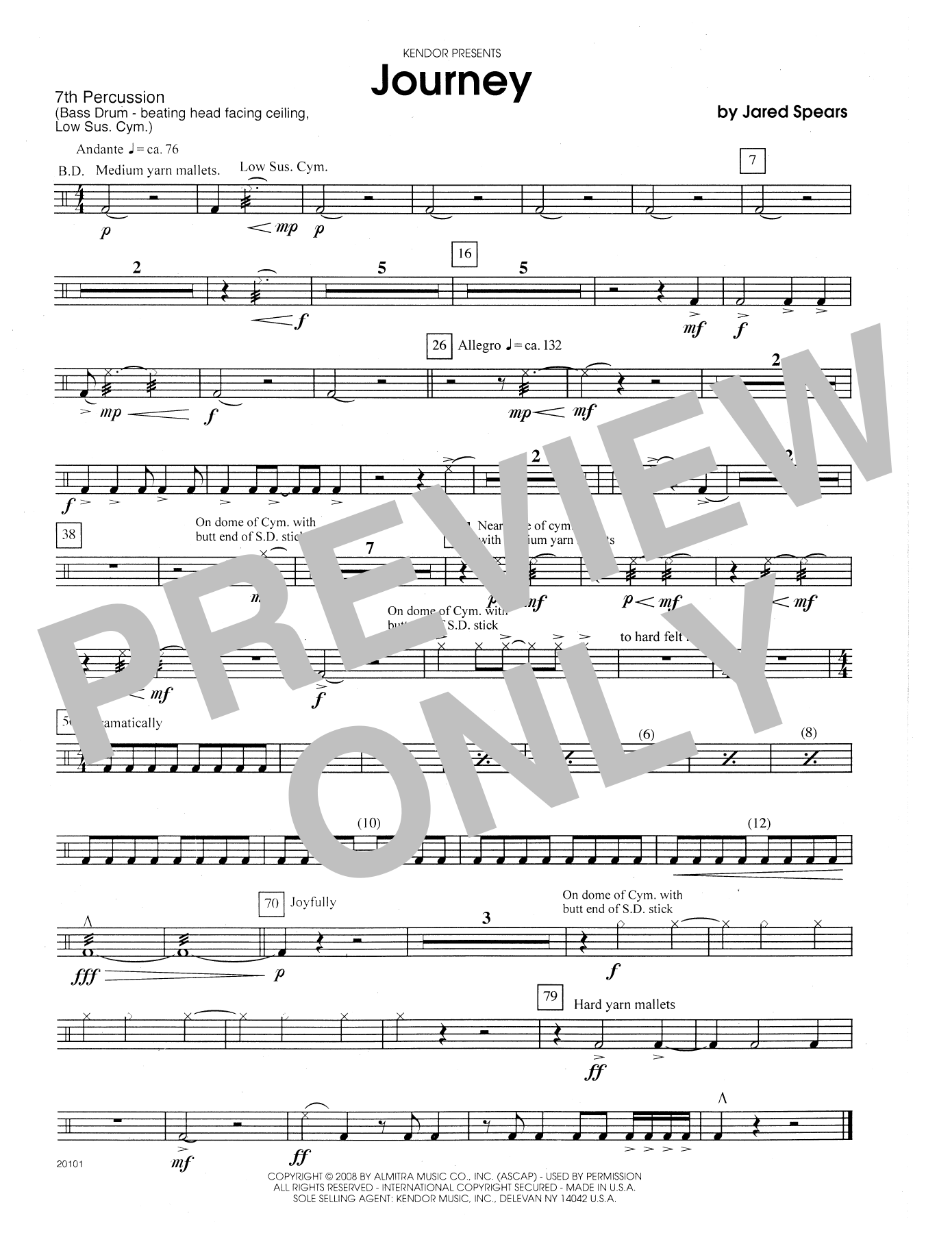 Journey - Percussion 7 (Percussion Ensemble) von Jared Spears