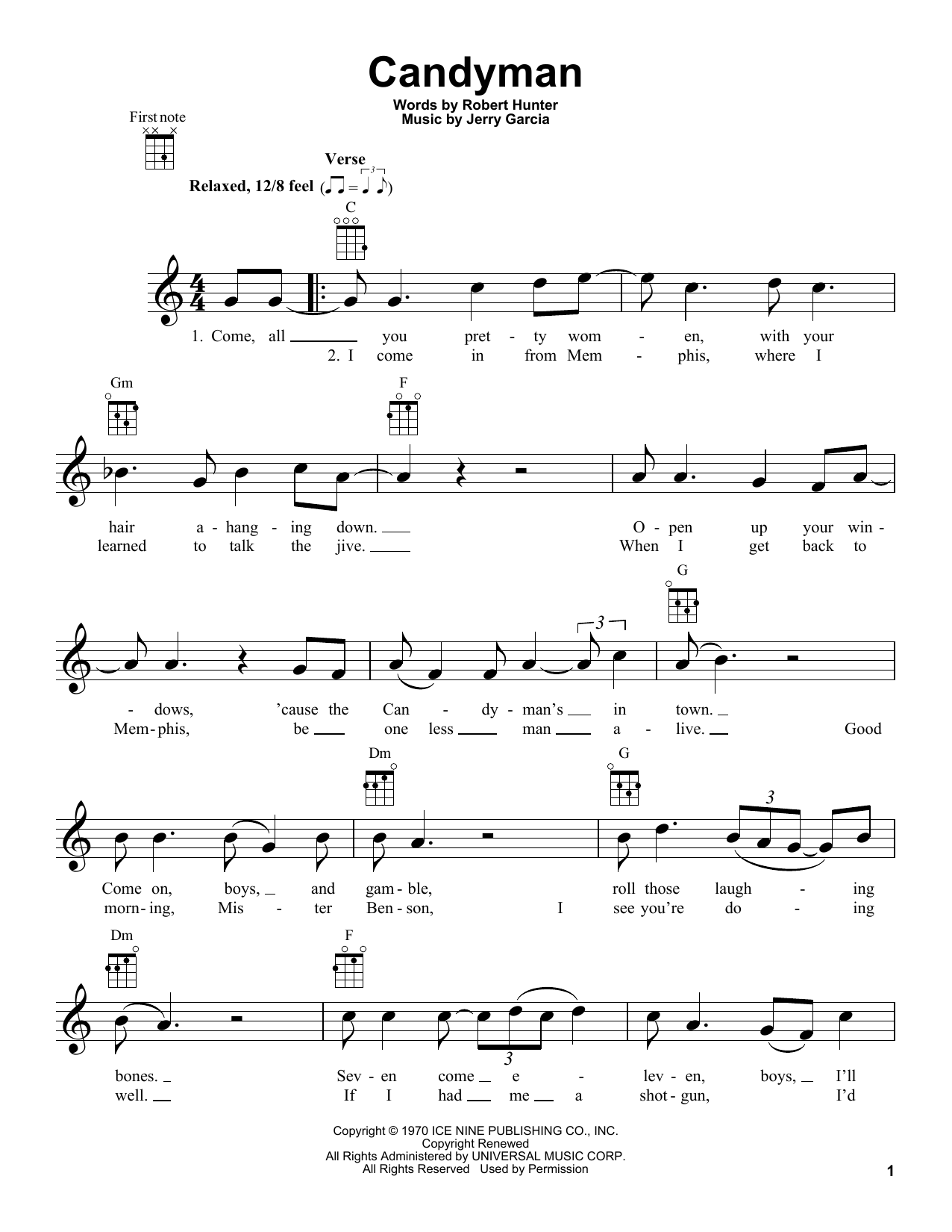 Candyman (Ukulele) von Grateful Dead