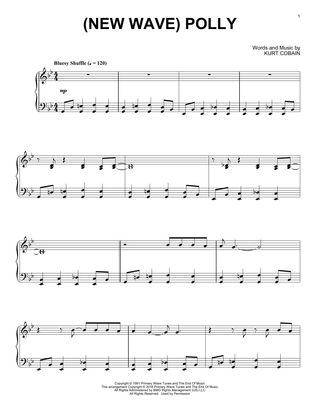(New Wave) Polly [Jazz version] (Piano Solo) von Nirvana