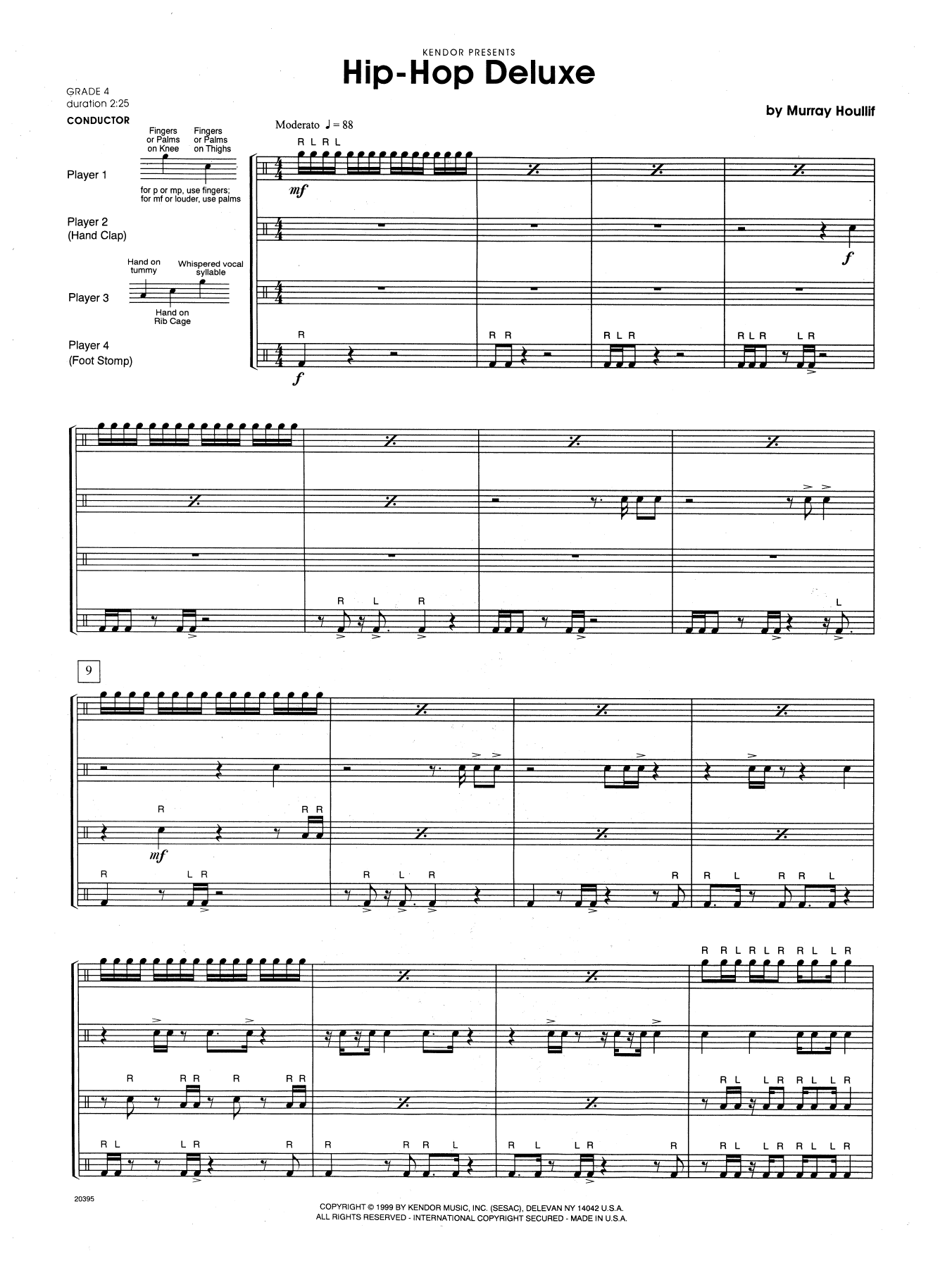 Hip-Hop Deluxe - Full Score (Percussion Ensemble) von Murray Houllif