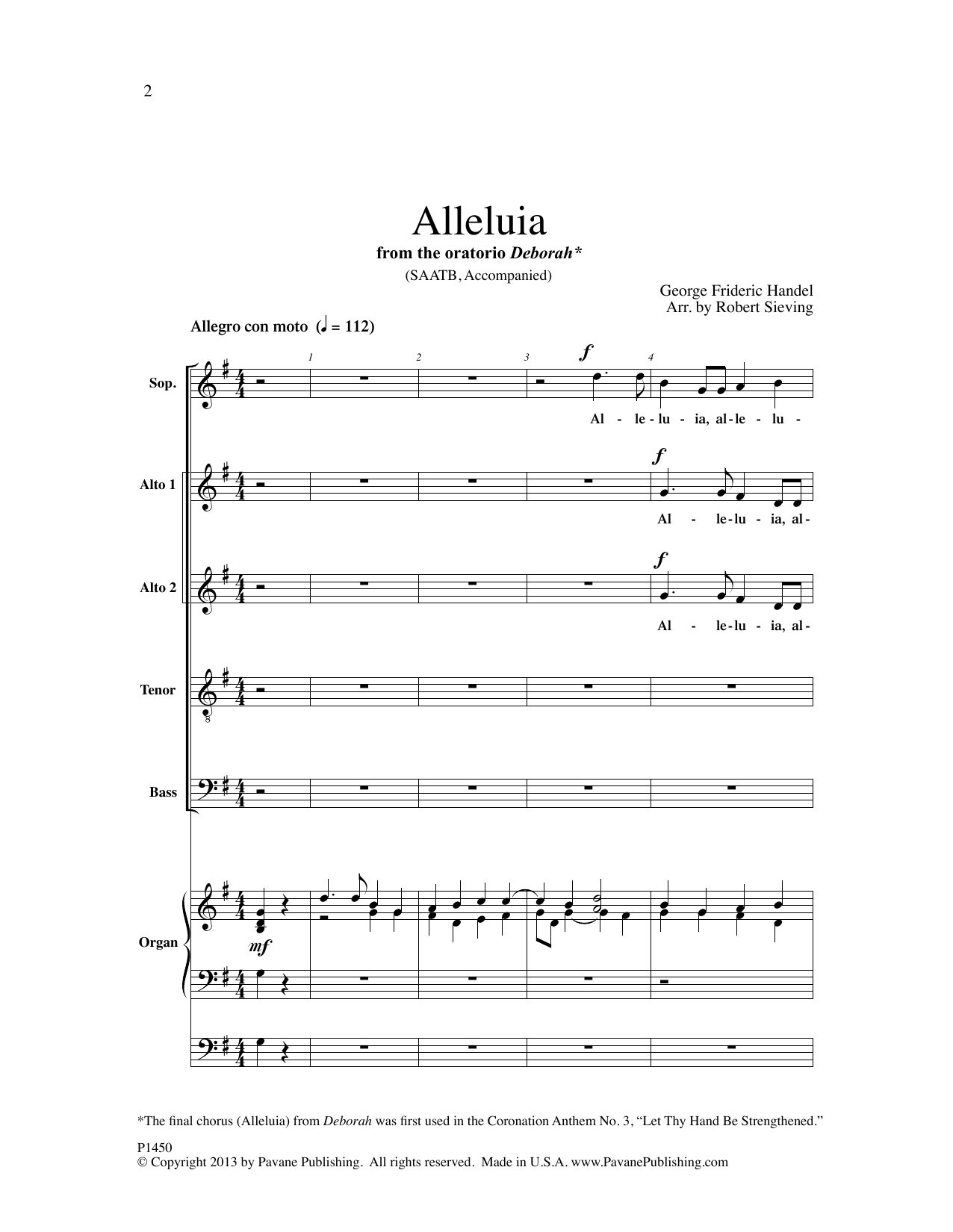 Alleluia (Choir) von Robert Sieving