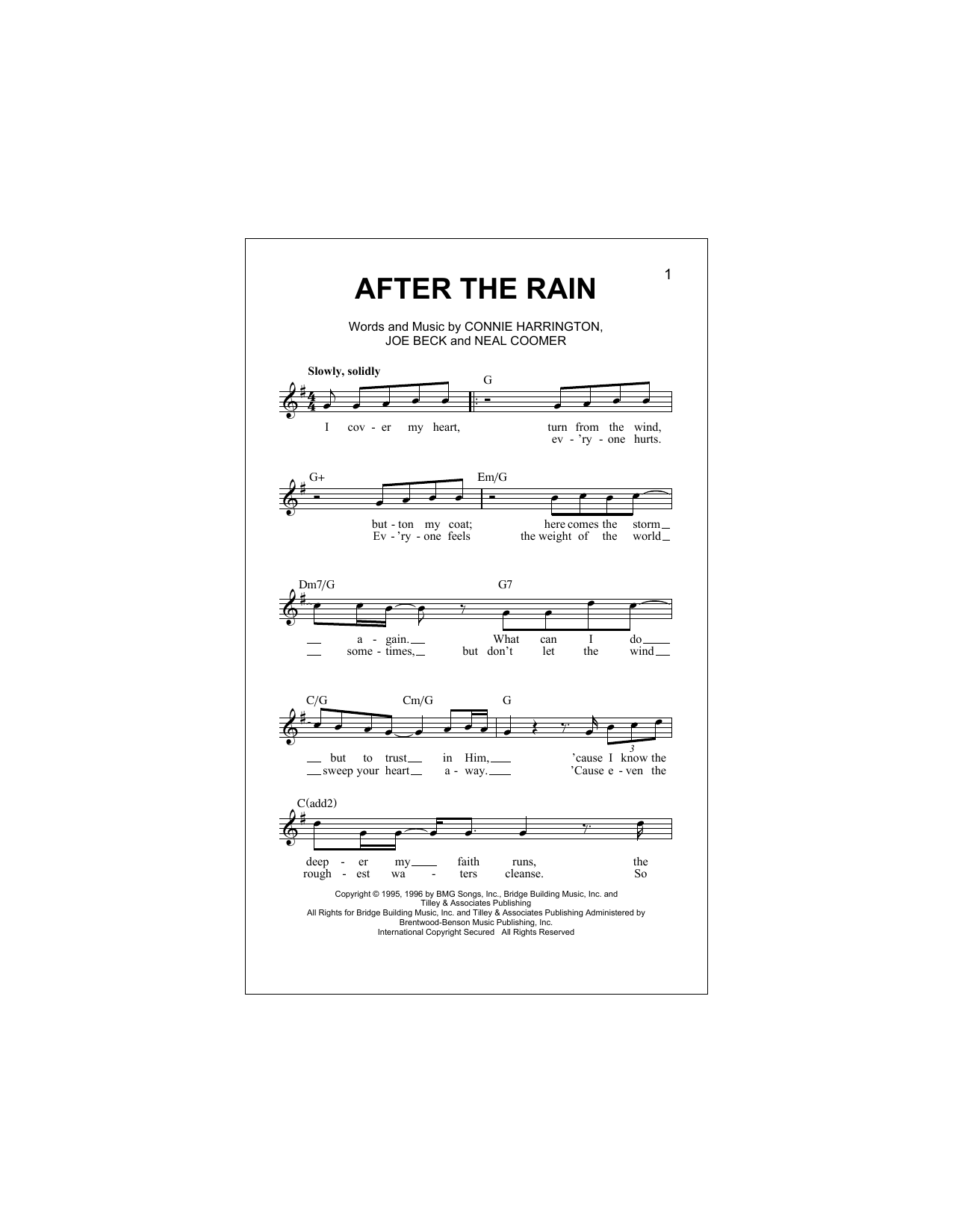After The Rain (Lead Sheet / Fake Book) von Aaron & Jeoffrey