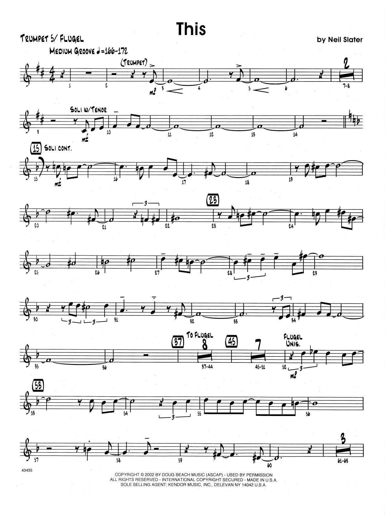 This - 5th Bb Trumpet (Jazz Ensemble) von Neil Slater