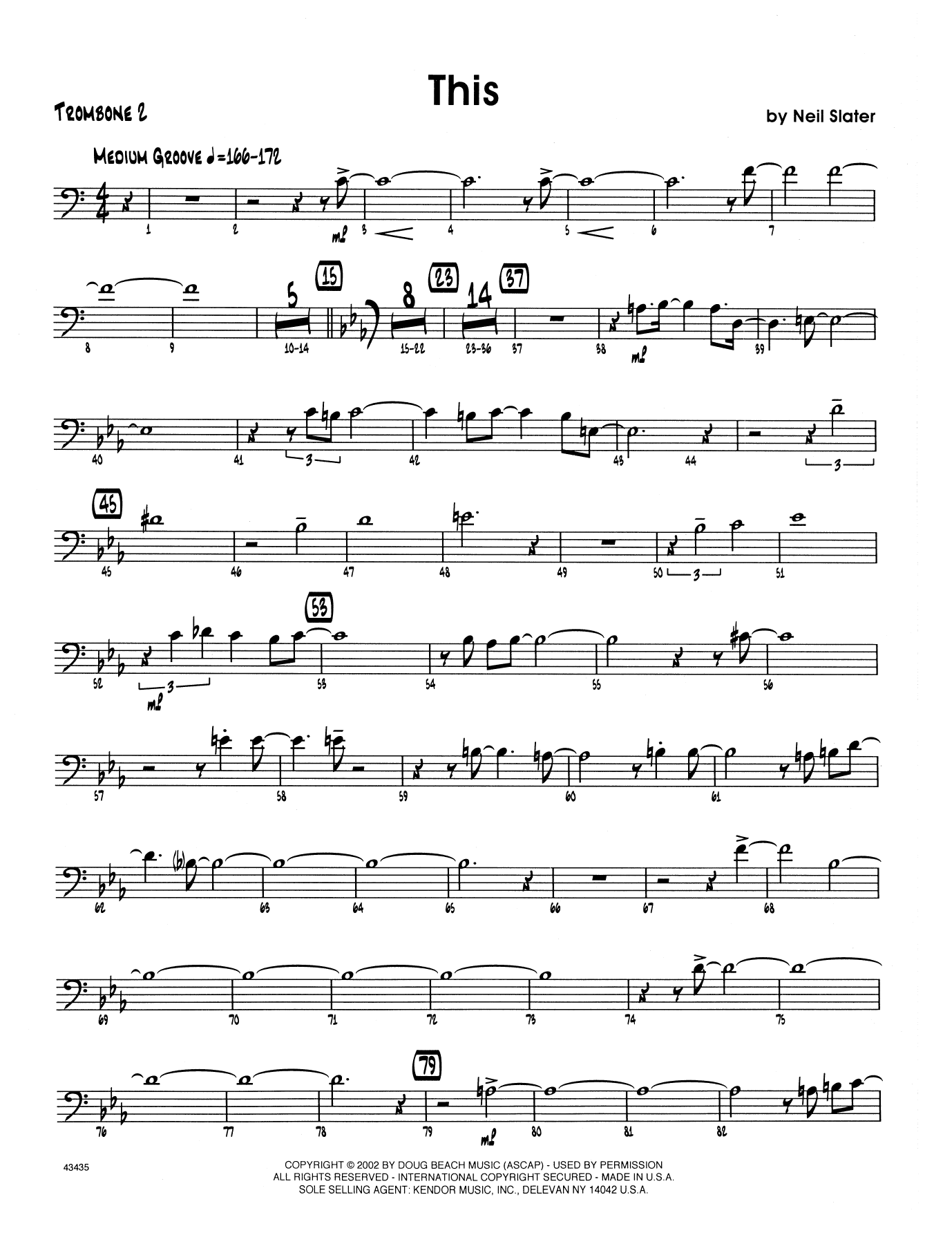 This - 2nd Trombone (Jazz Ensemble) von Neil Slater