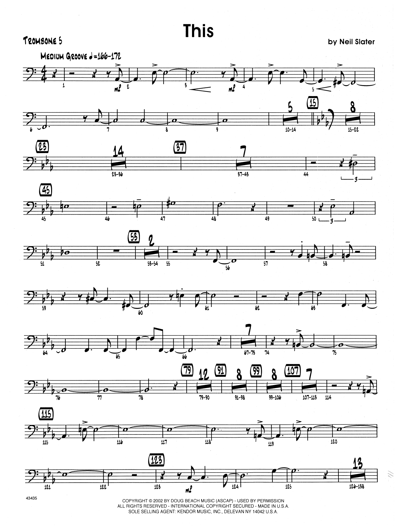 This - Trombone 5 (Jazz Ensemble) von Neil Slater