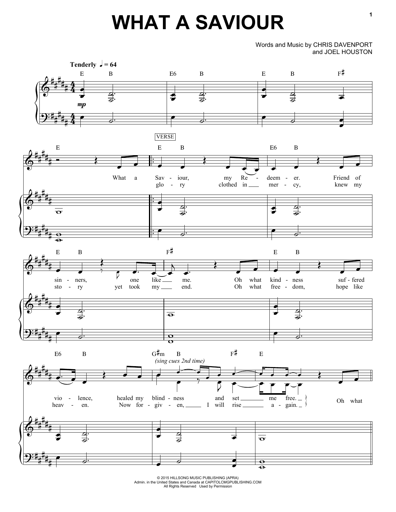 What A Saviour (Piano & Vocal) von Hillsong Worship