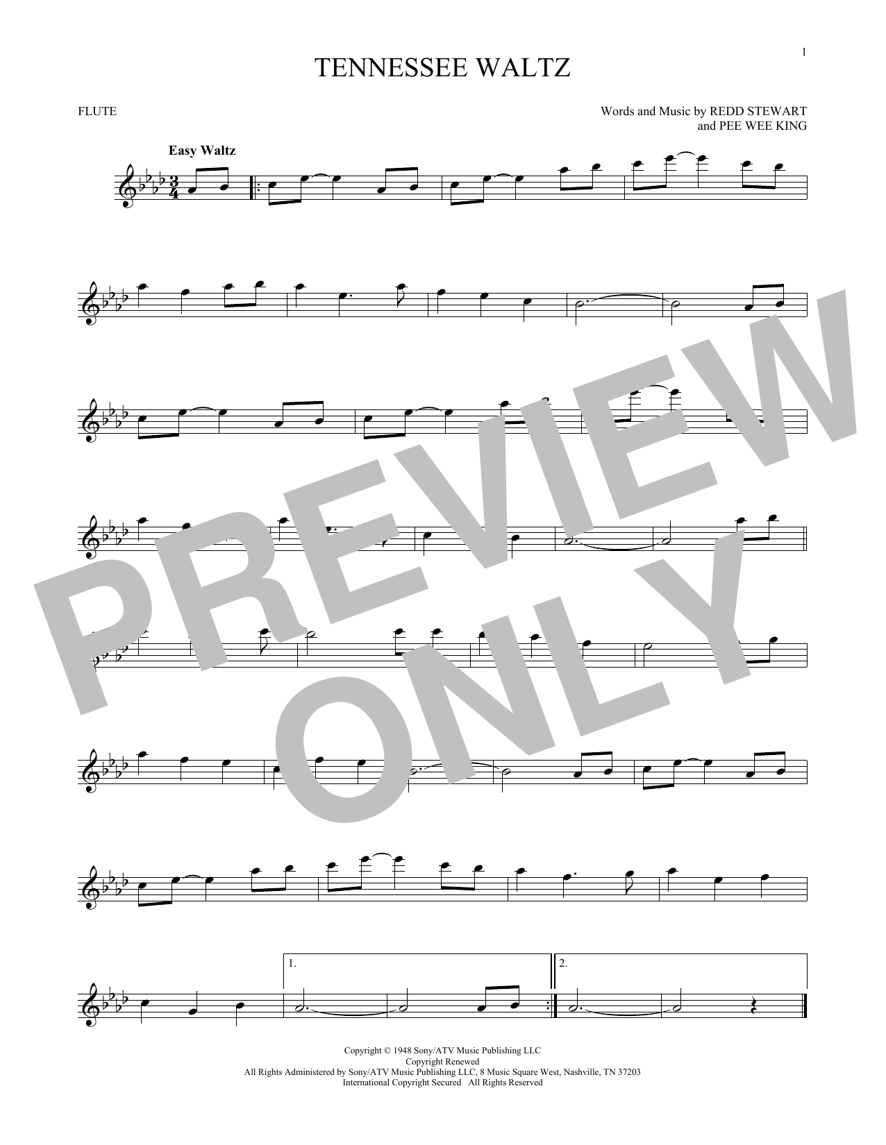 Tennessee Waltz (Flute Solo) von Pee Wee King