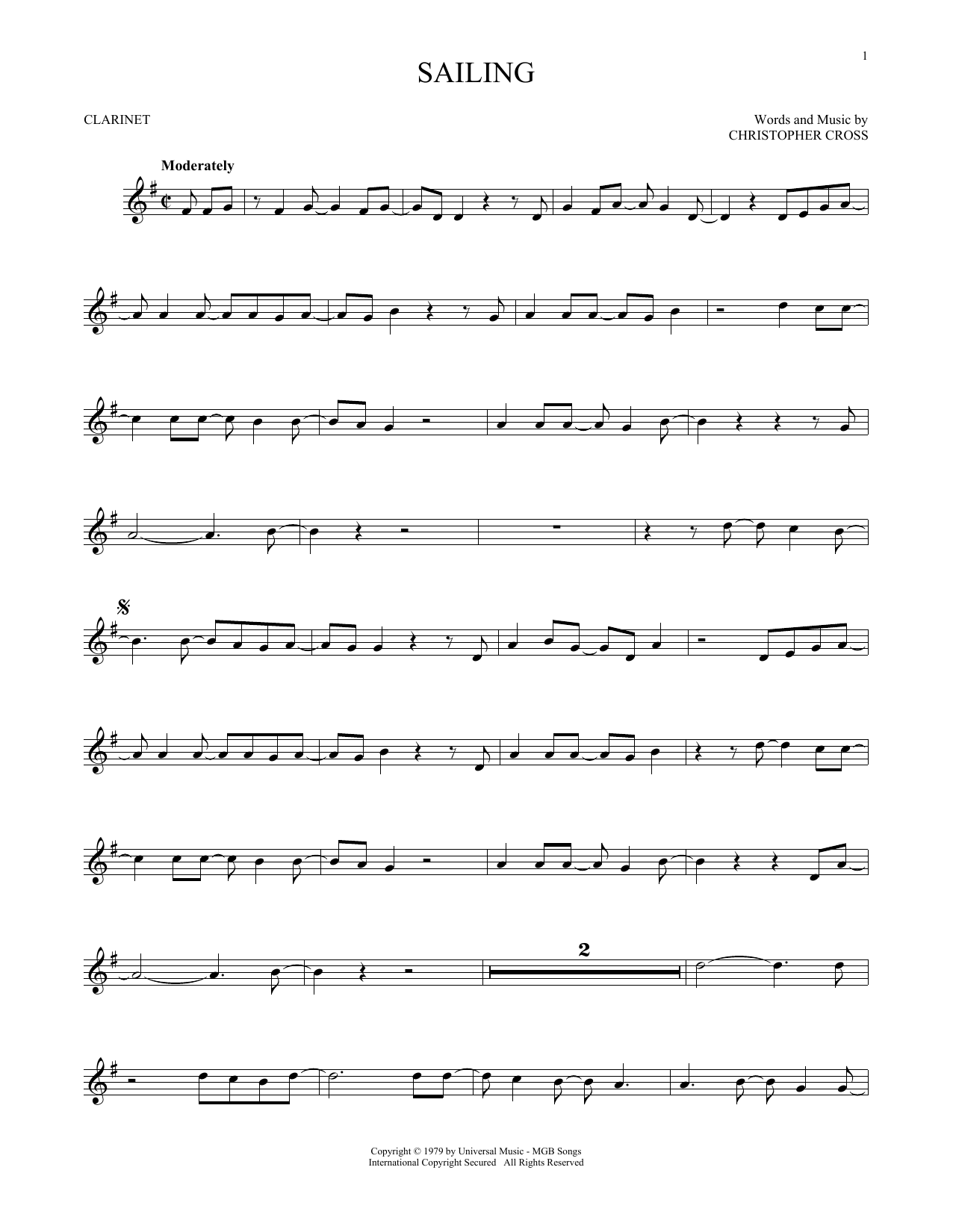 Sailing (Clarinet Solo) von *NSYNC