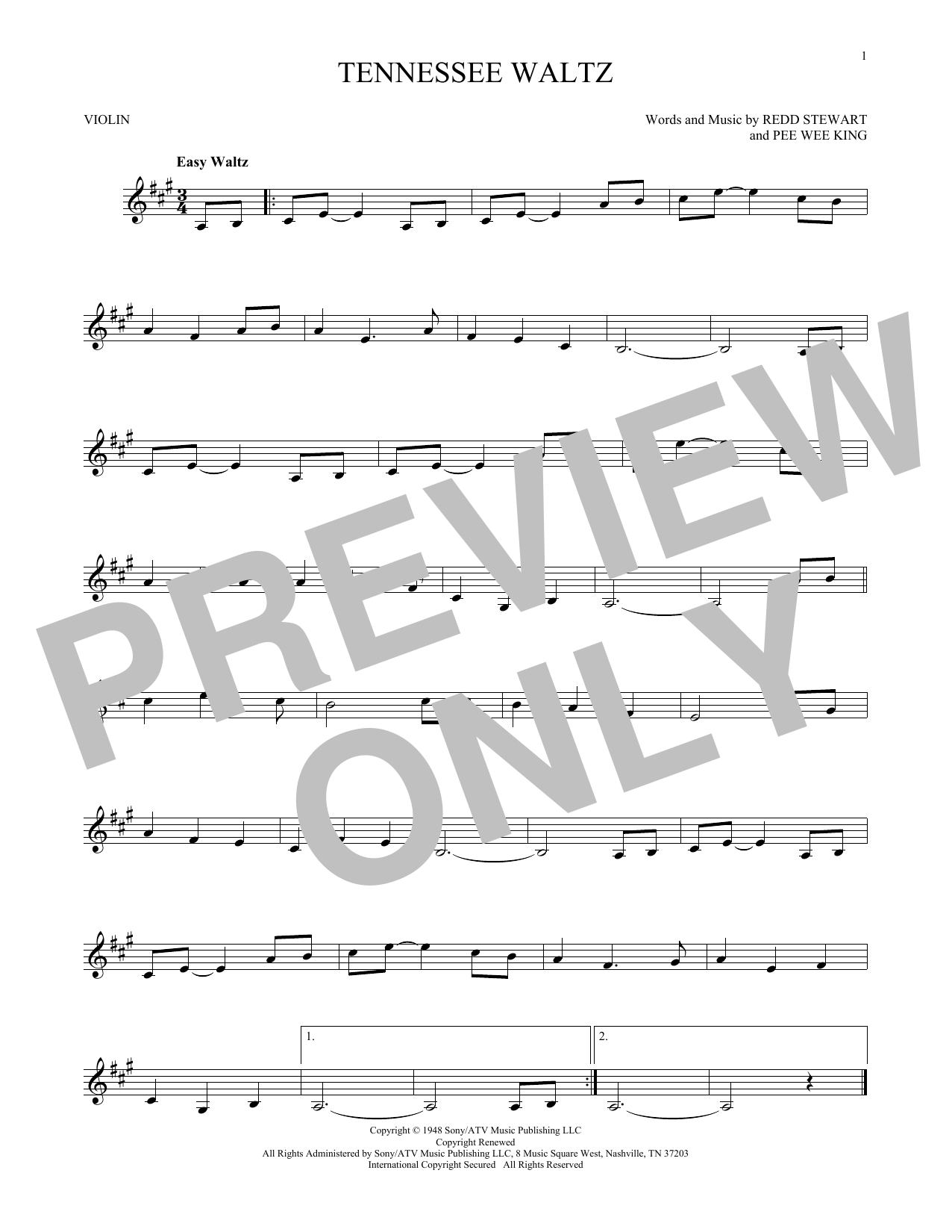 Tennessee Waltz (Violin Solo) von Pee Wee King