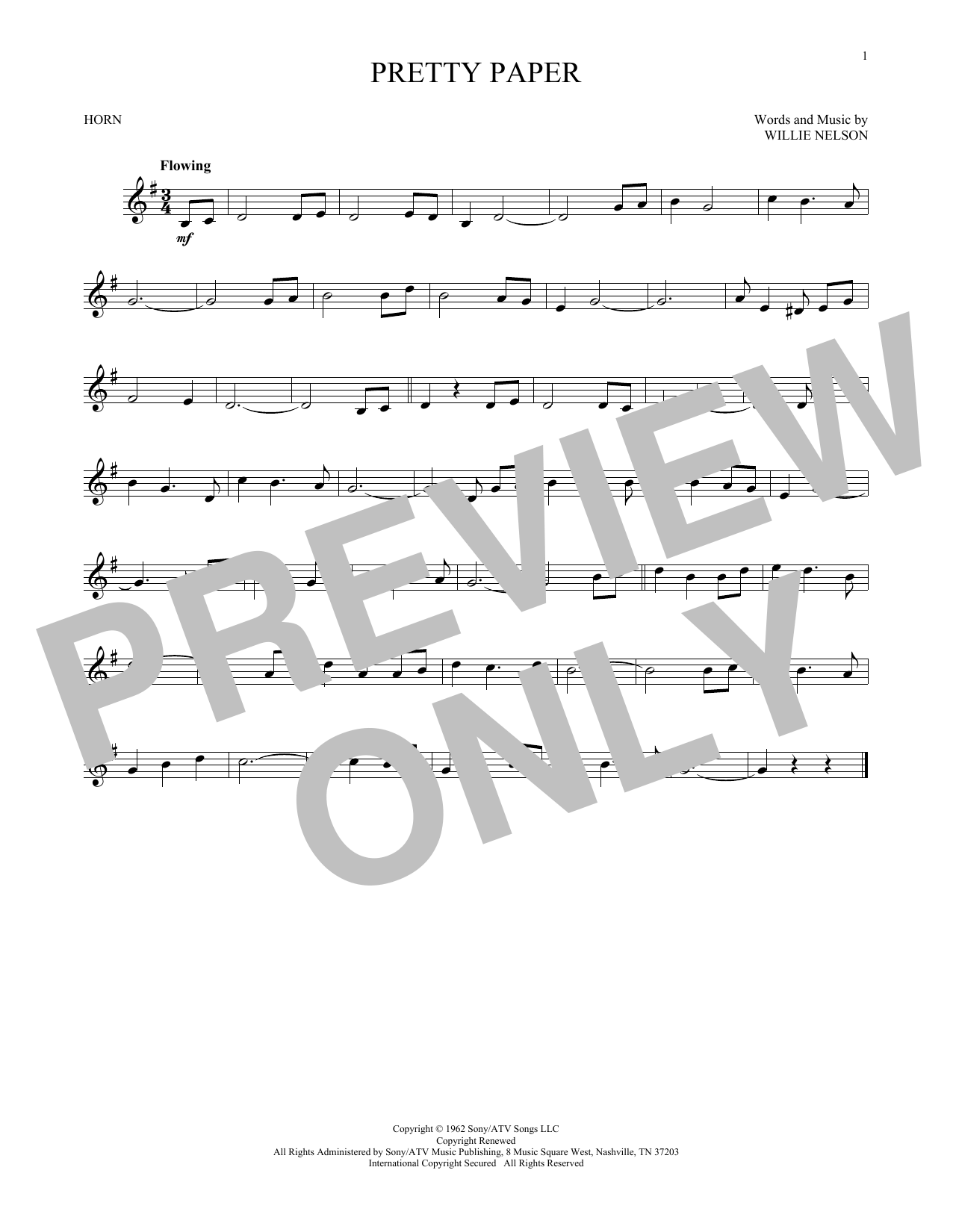 Pretty Paper (French Horn Solo) von Willie Nelson