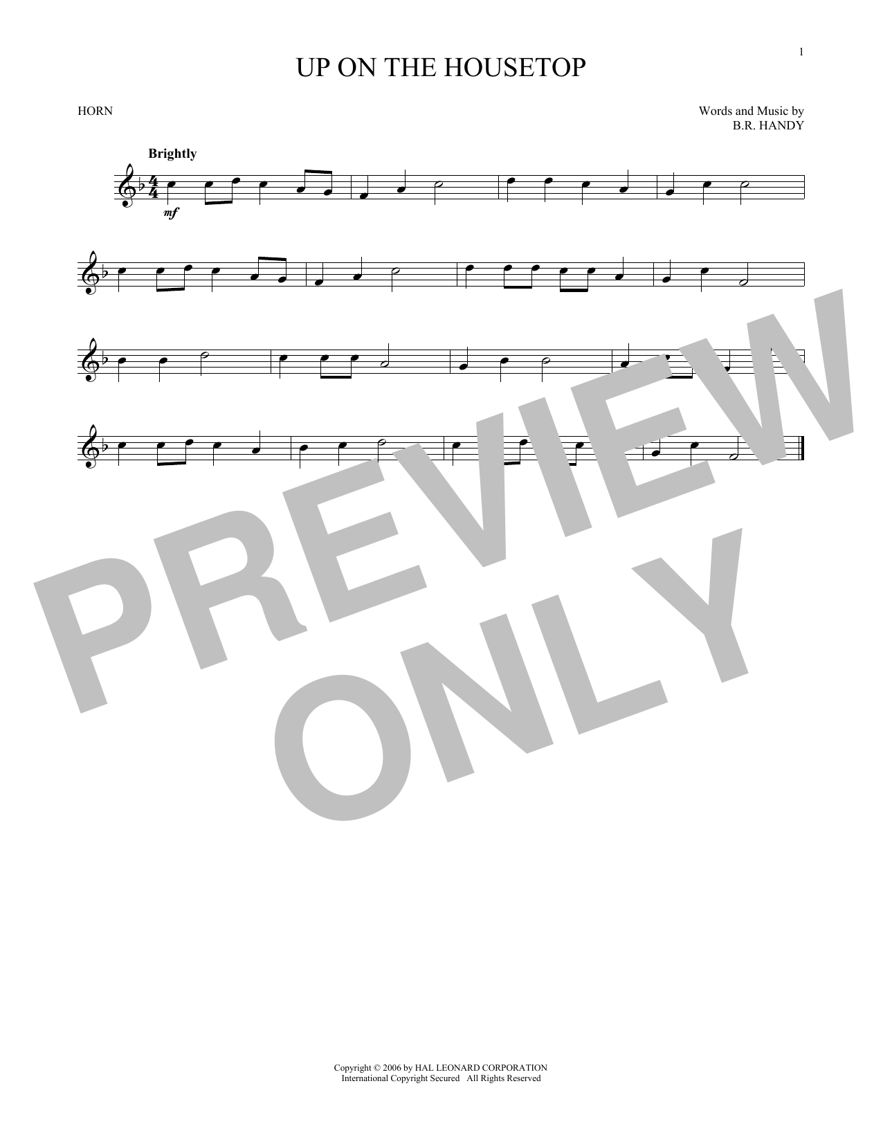 Up On The Housetop (French Horn Solo) von B.R. Hanby