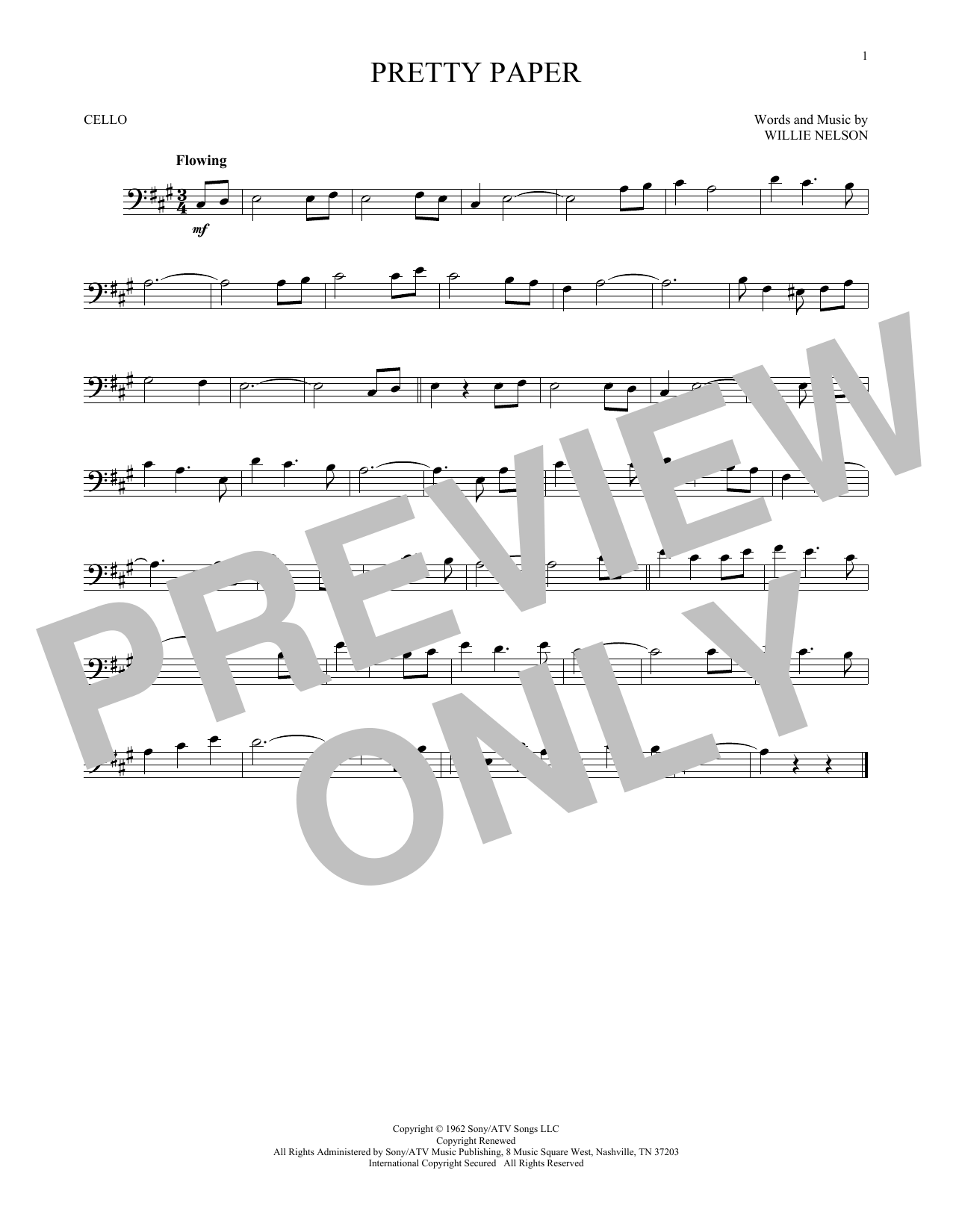 Pretty Paper (Cello Solo) von Willie Nelson