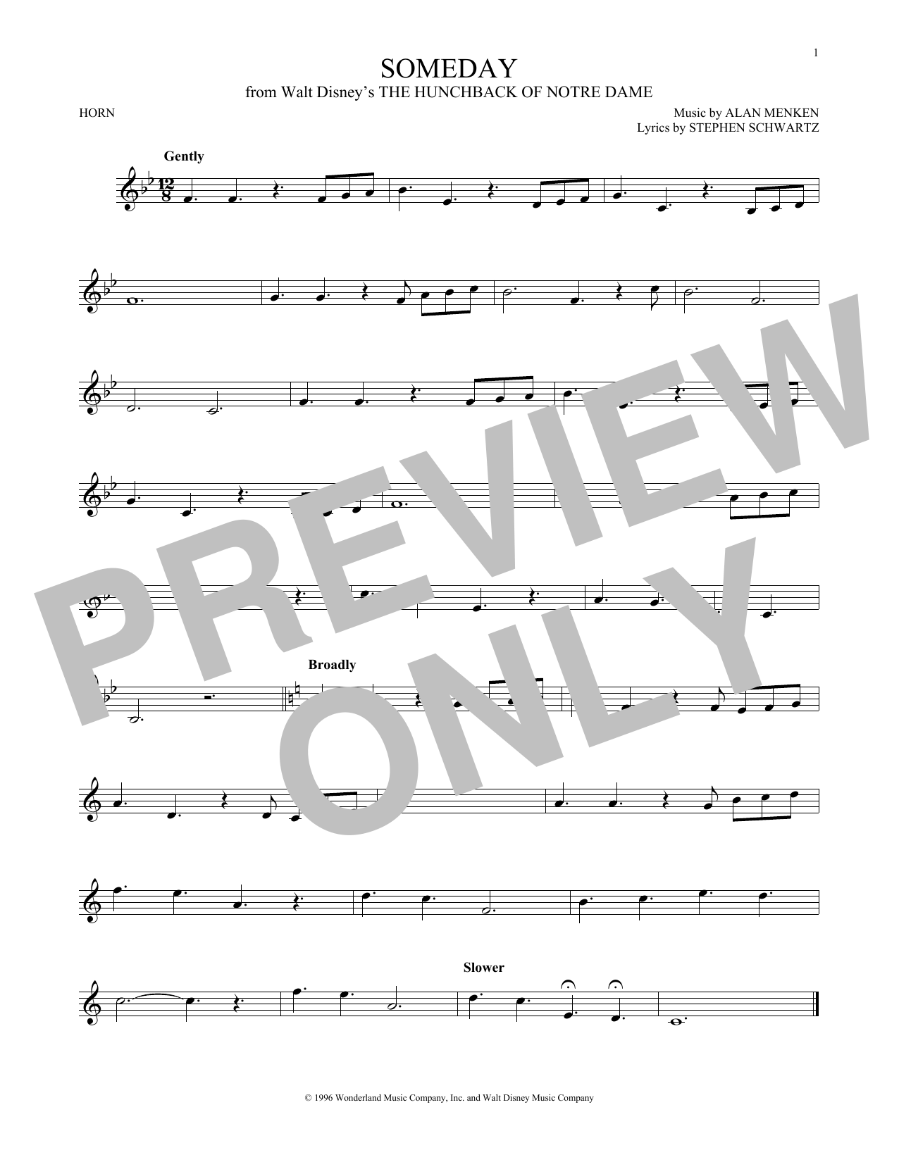 Someday (from The Hunchback Of Notre Dame) (French Horn Solo) von All-4-One