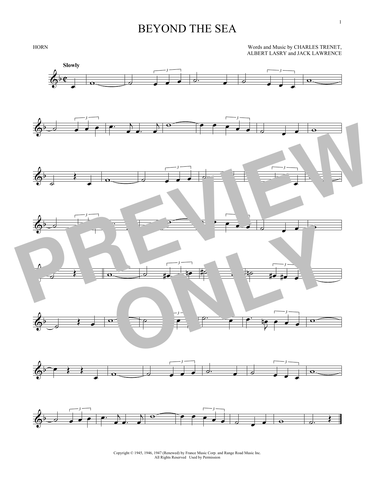 Beyond The Sea (French Horn Solo) von Bobby Darin