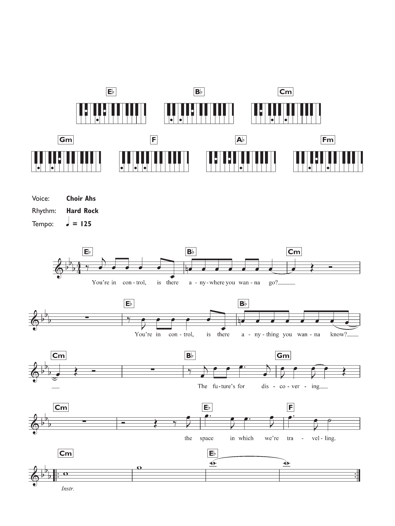 Square One (Piano Chords/Lyrics) von Coldplay