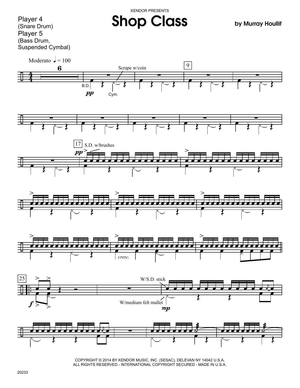 Shop Class - Percussion 4 (Percussion Ensemble) von Murray Houllif