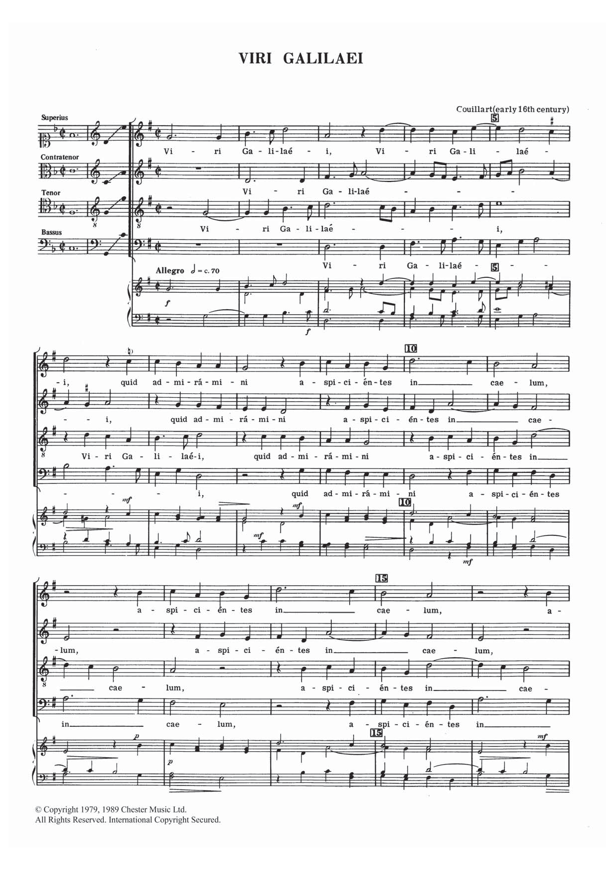 Viri Galilaei (Choir) von Dulos Couillart