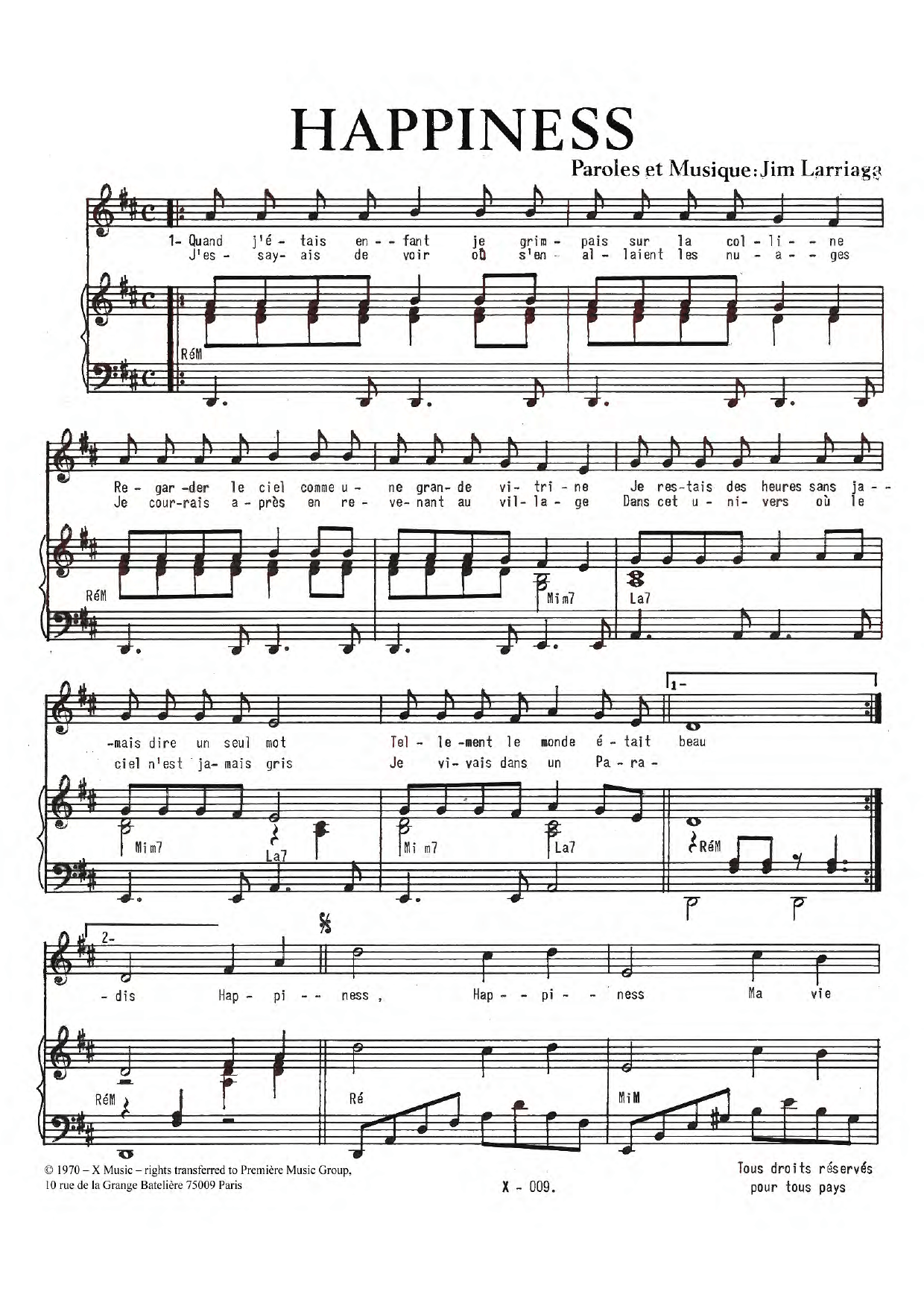 Happiness (Piano & Vocal) von Jim Larriaga