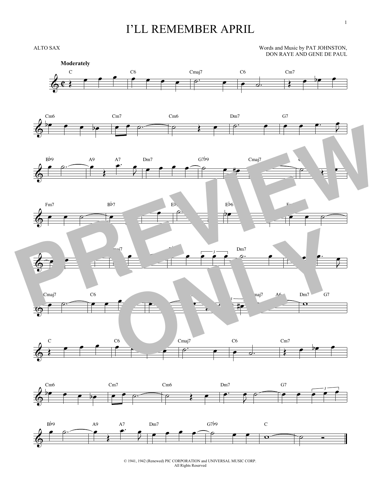 I'll Remember April (Alto Sax Solo) von Woody Herman & His Orchestra