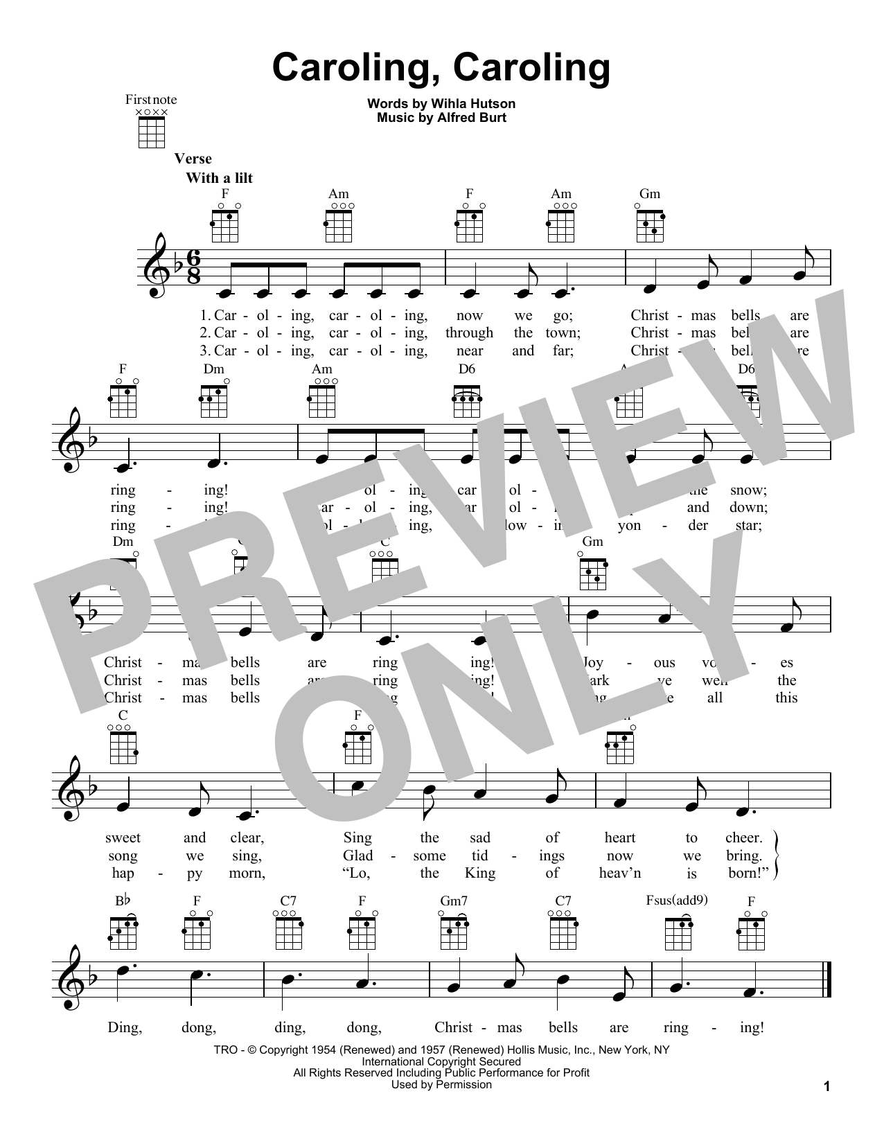 Caroling, Caroling (Ukulele) von Wihla Hutson