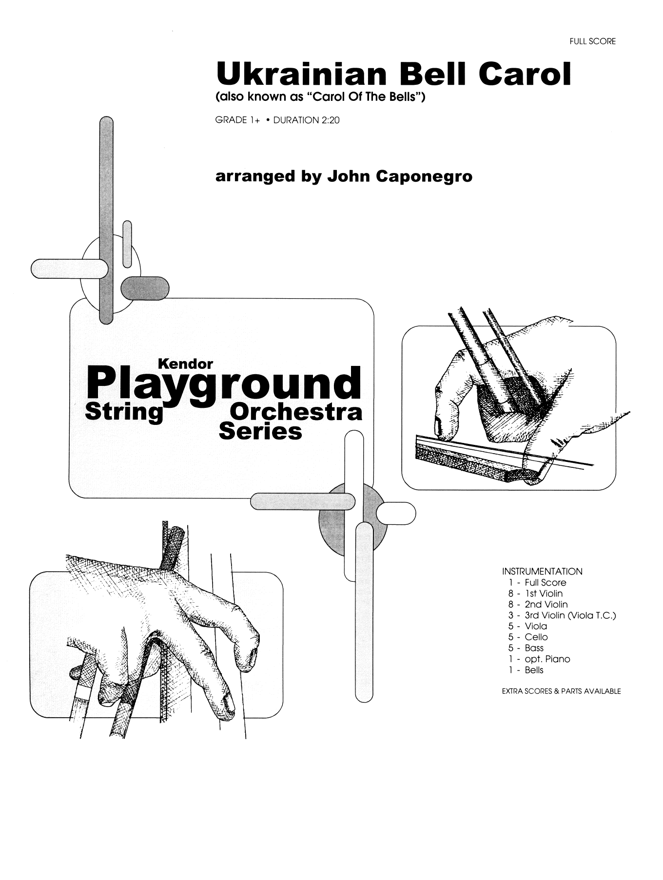 Ukrainian Bell Carol (Carol Of The Bells) - Full Score (Orchestra) von John Caponegro