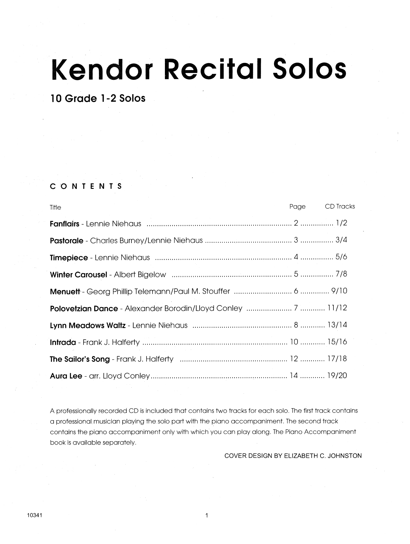 Kendor Recital Solos - Horn In F - Solo Book (Brass Solo) von Various