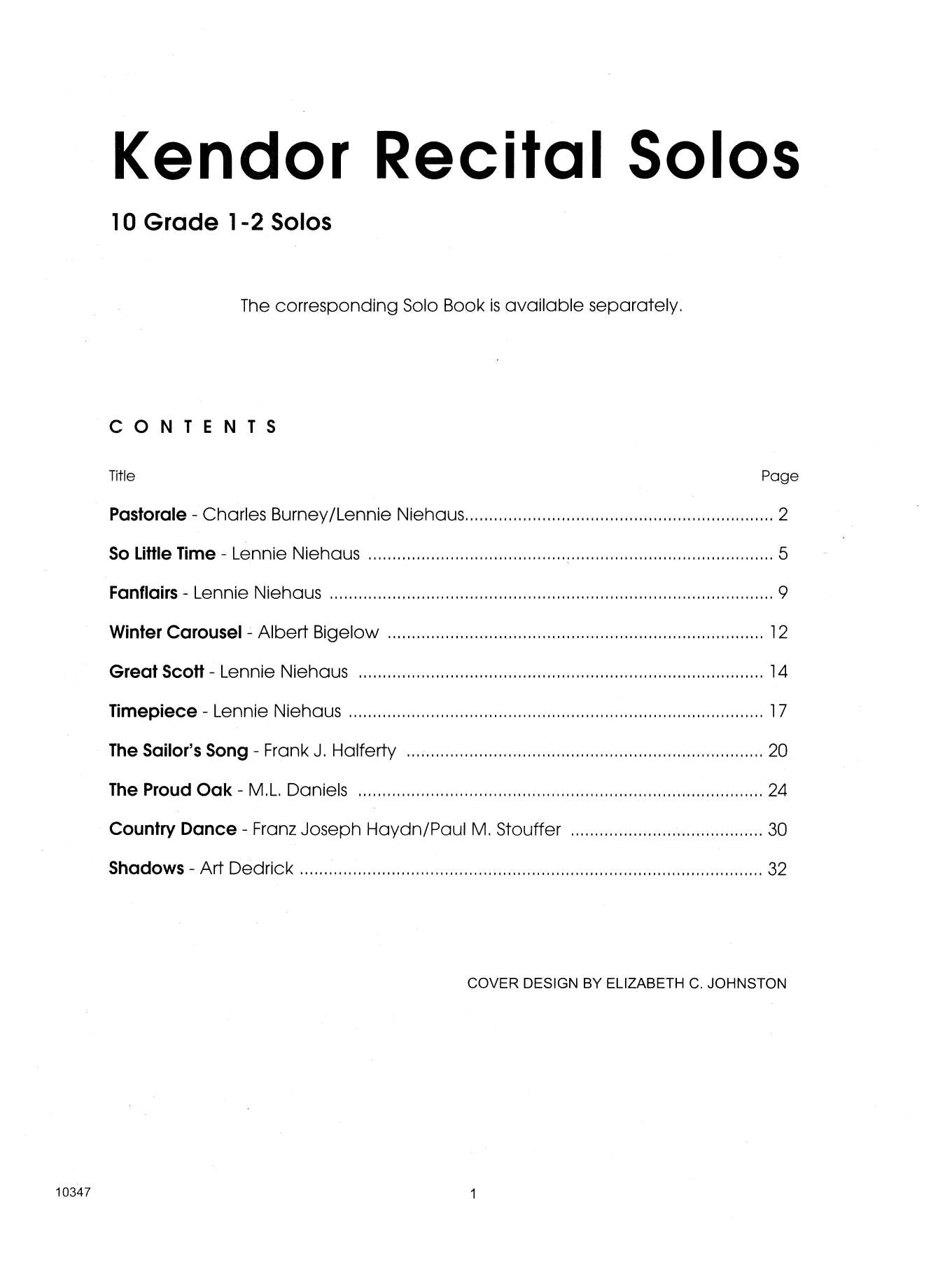 Kendor Recital Solos - Baritone - Piano Accompaniment (Brass Solo) von Various