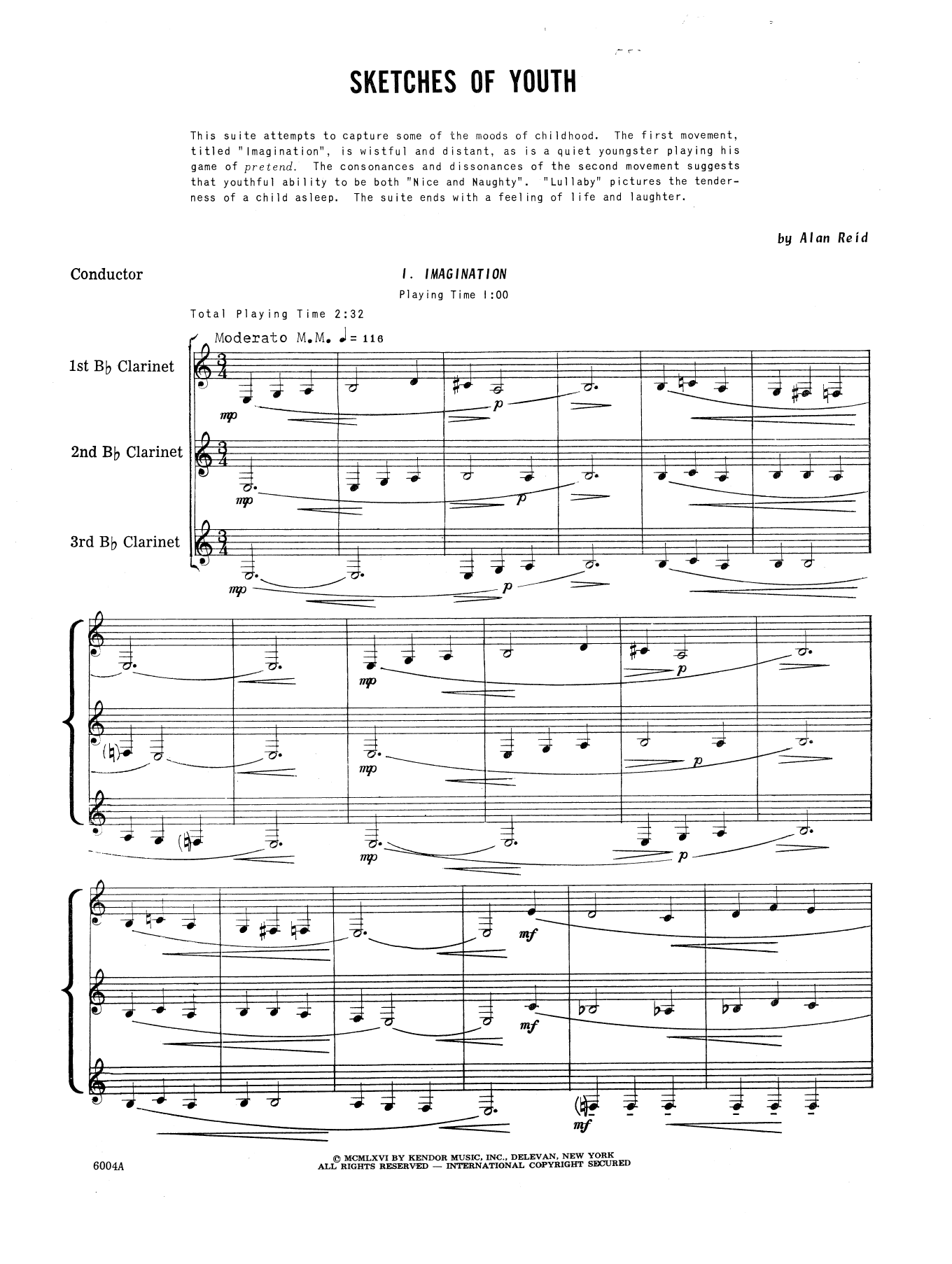 Sketches Of Youth - Full Score (Woodwind Ensemble) von Reid