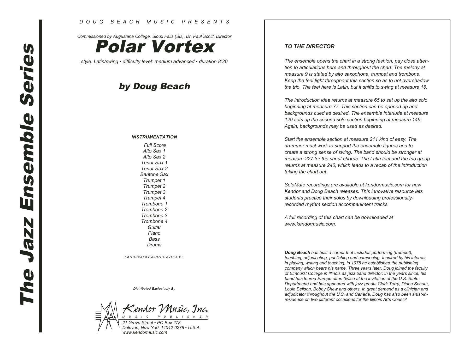 Polar Vortex - Full Score (Jazz Ensemble) von Doug Beach