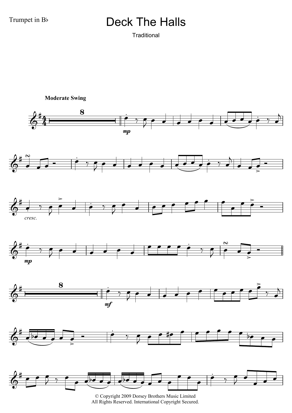 Deck The Halls (Trumpet Solo) von Traditional Carol