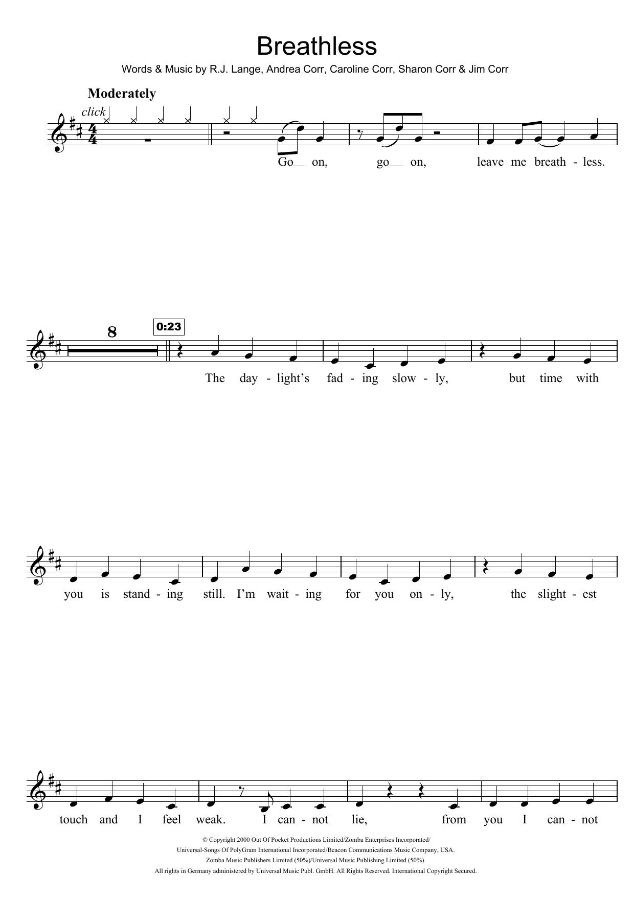 Breathless (Clarinet Solo) von The Corrs