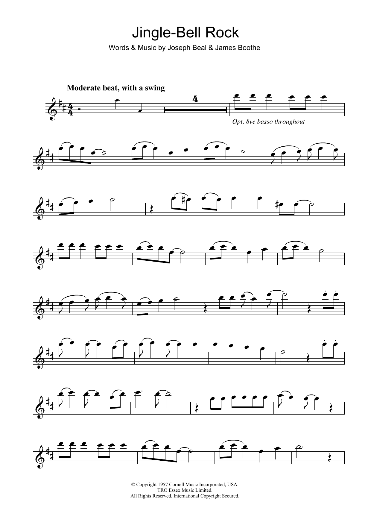 Jingle Bell Rock (Clarinet Solo) von Bobby Helms