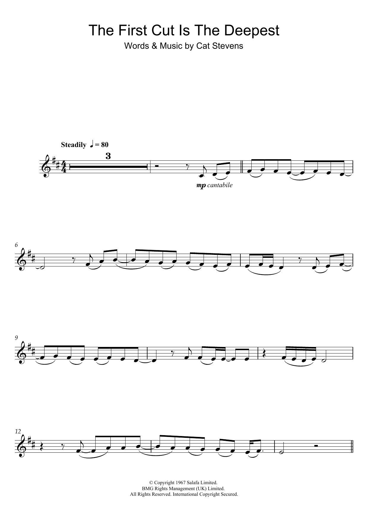 The First Cut Is The Deepest (Clarinet Solo) von Cat Stevens