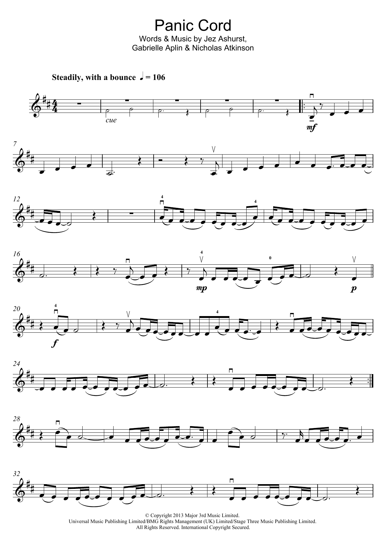 Panic Cord (Violin Solo) von Gabrielle Aplin