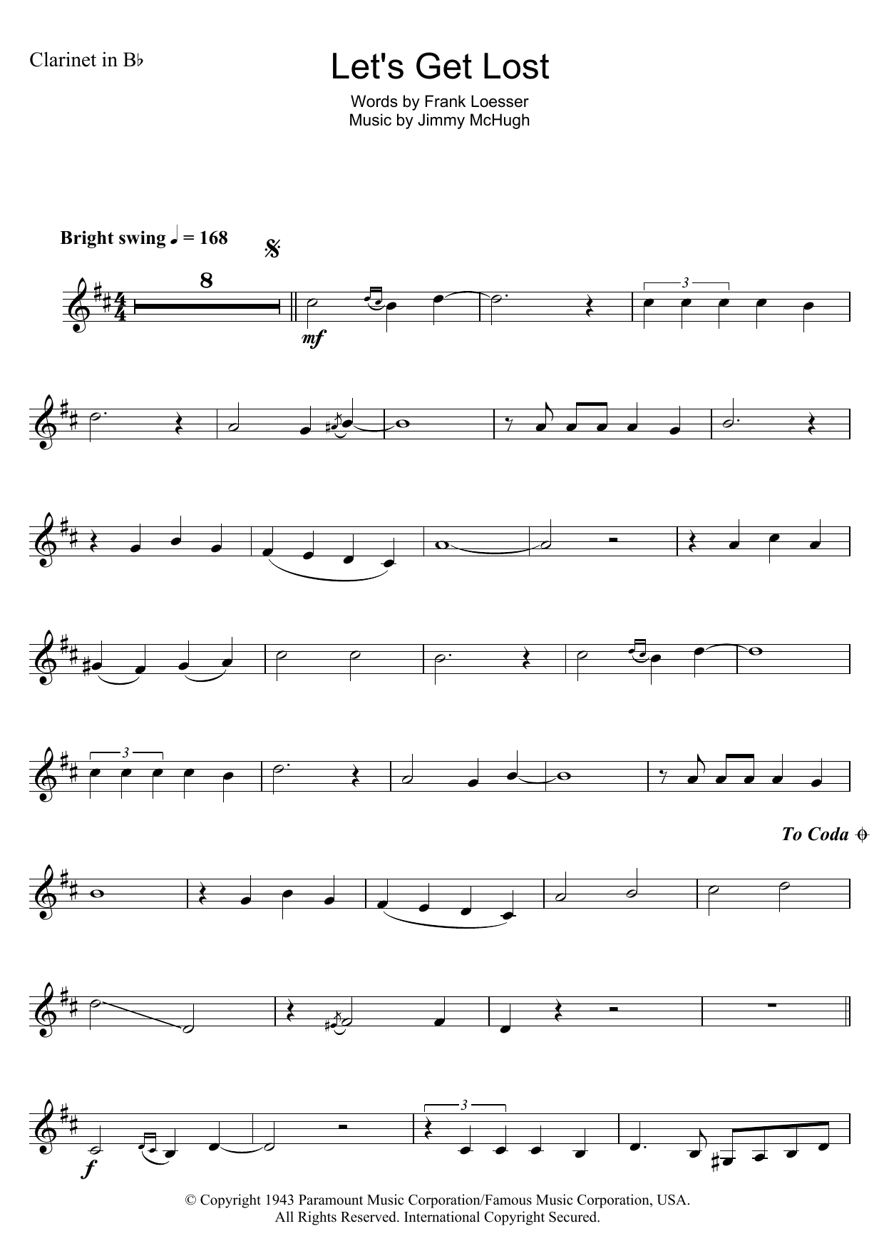 Let's Get Lost (Clarinet Solo) von Chet Baker