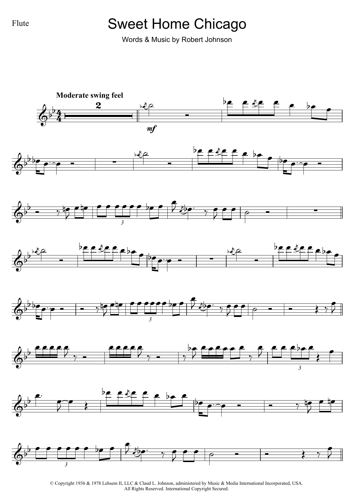 Sweet Home Chicago (Flute Solo) von Robert Johnson