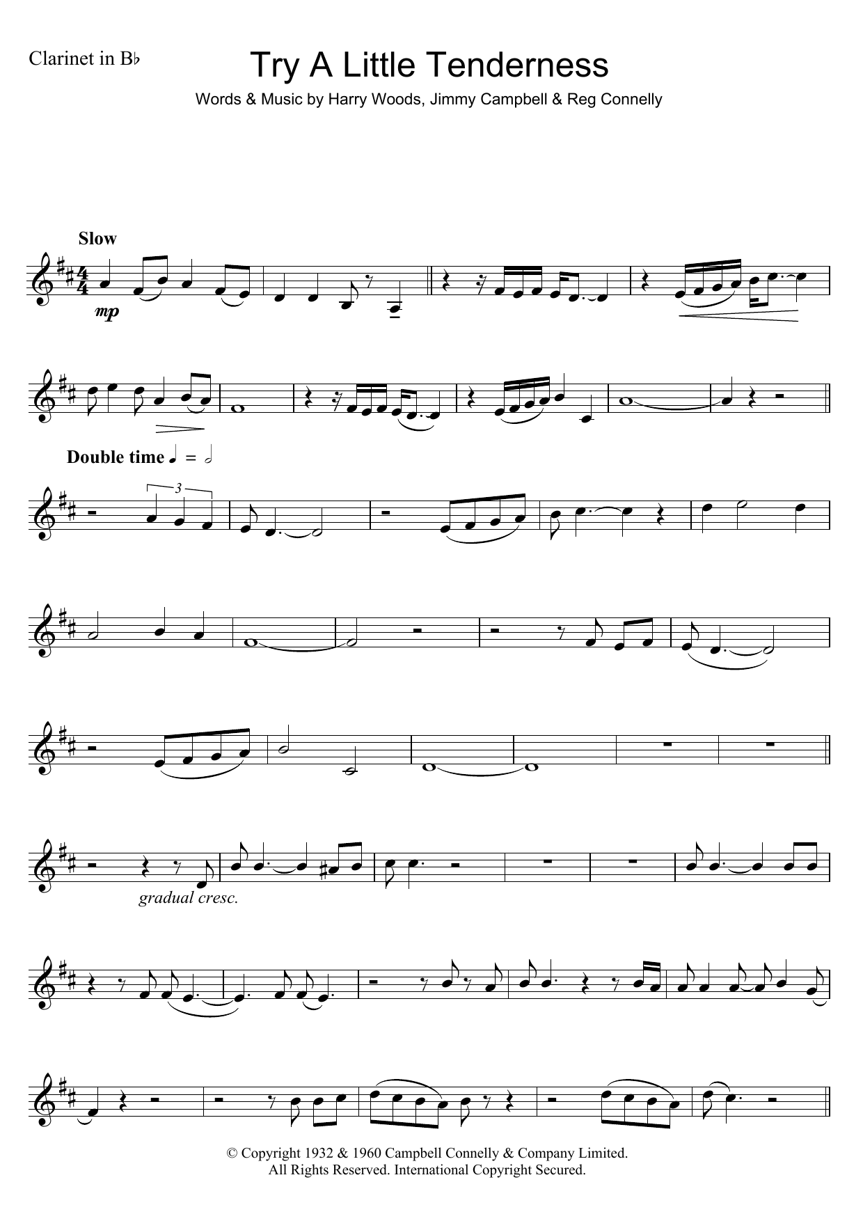 Try A Little Tenderness (Clarinet Solo) von Otis Redding