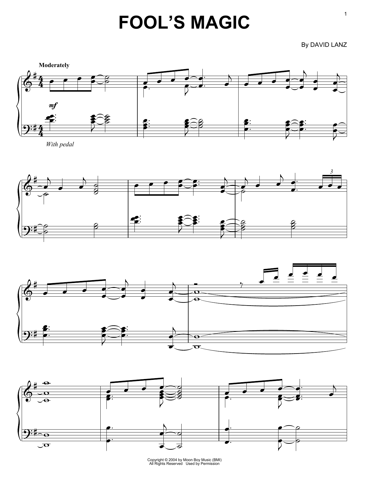 Fool's Magic (Piano Solo) von David Lanz