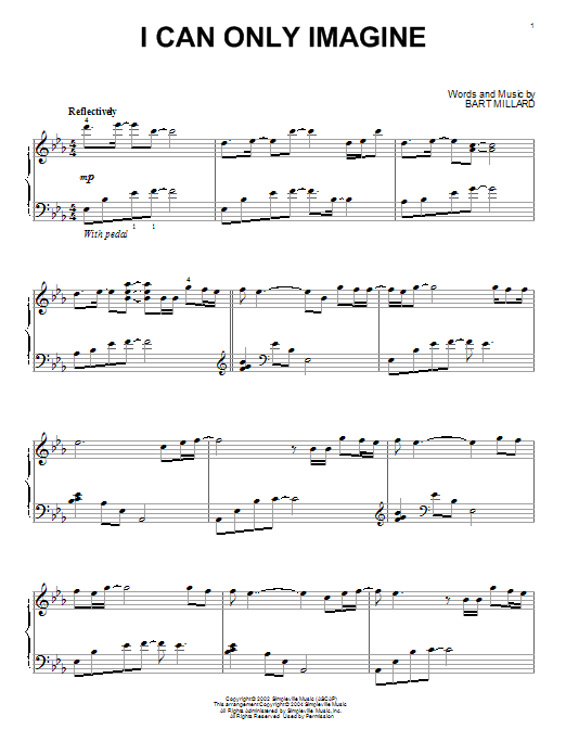 I Can Only Imagine (Piano Solo) von MercyMe