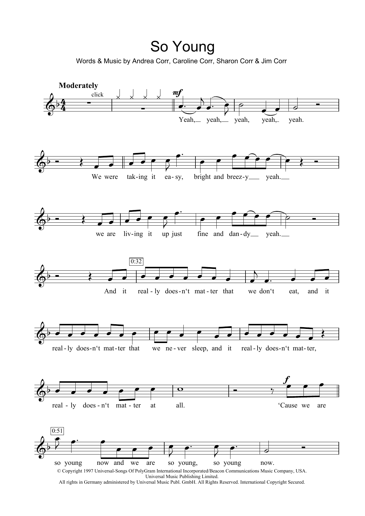 So Young (Flute Solo) von The Corrs