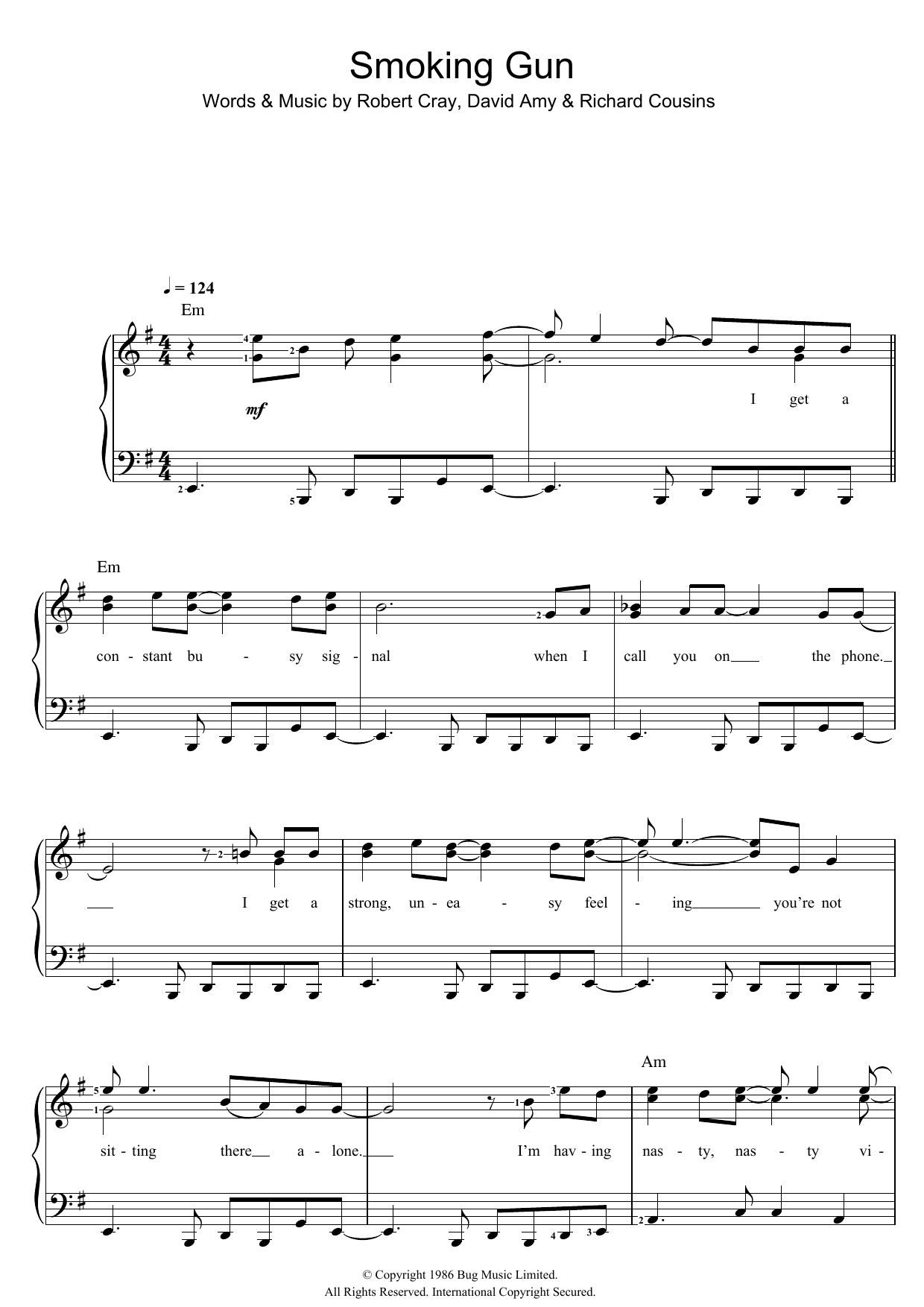 Smoking Gun (Piano & Vocal) von Robert Cray