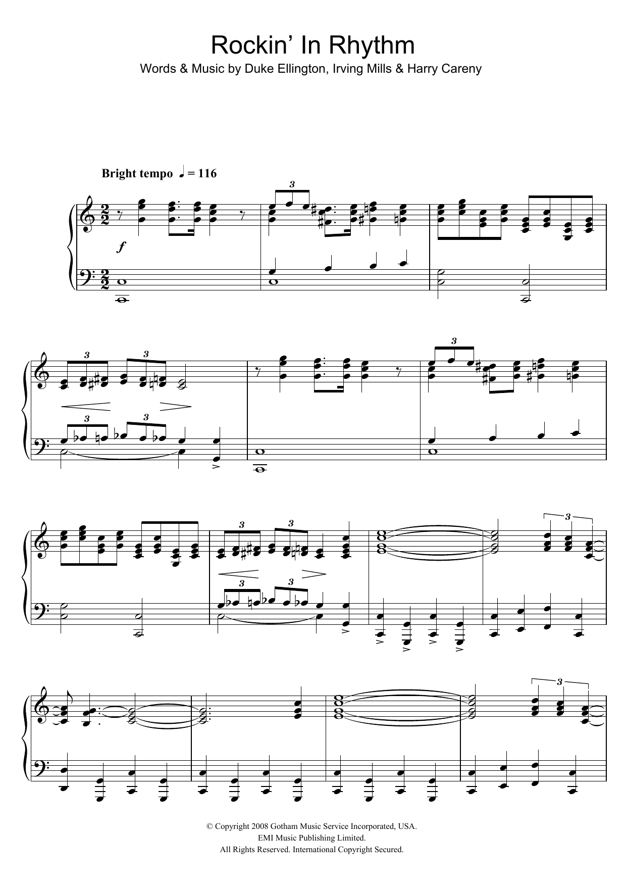 Rockin' In Rhythm (Piano Solo) von Duke Ellington