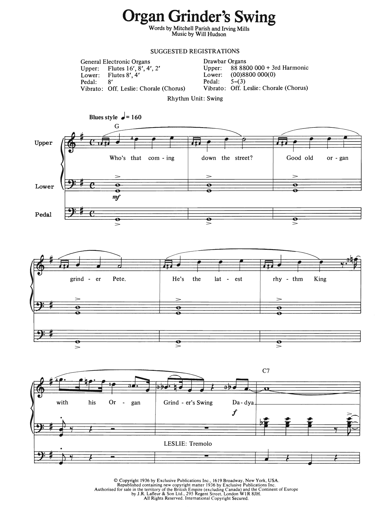 Organ Grinder's Swing (Organ) von Will Hudson